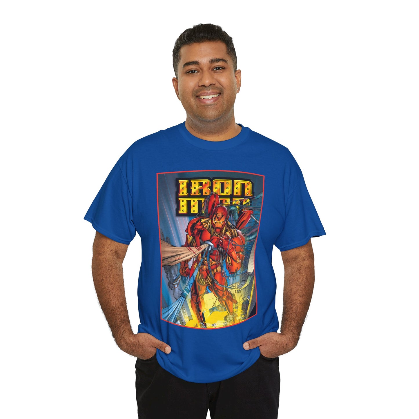 Iron Man T-Shirt - Heroes Reborn Whilce Portacio Art - Popular Marvel Comics Series - Tony Stark