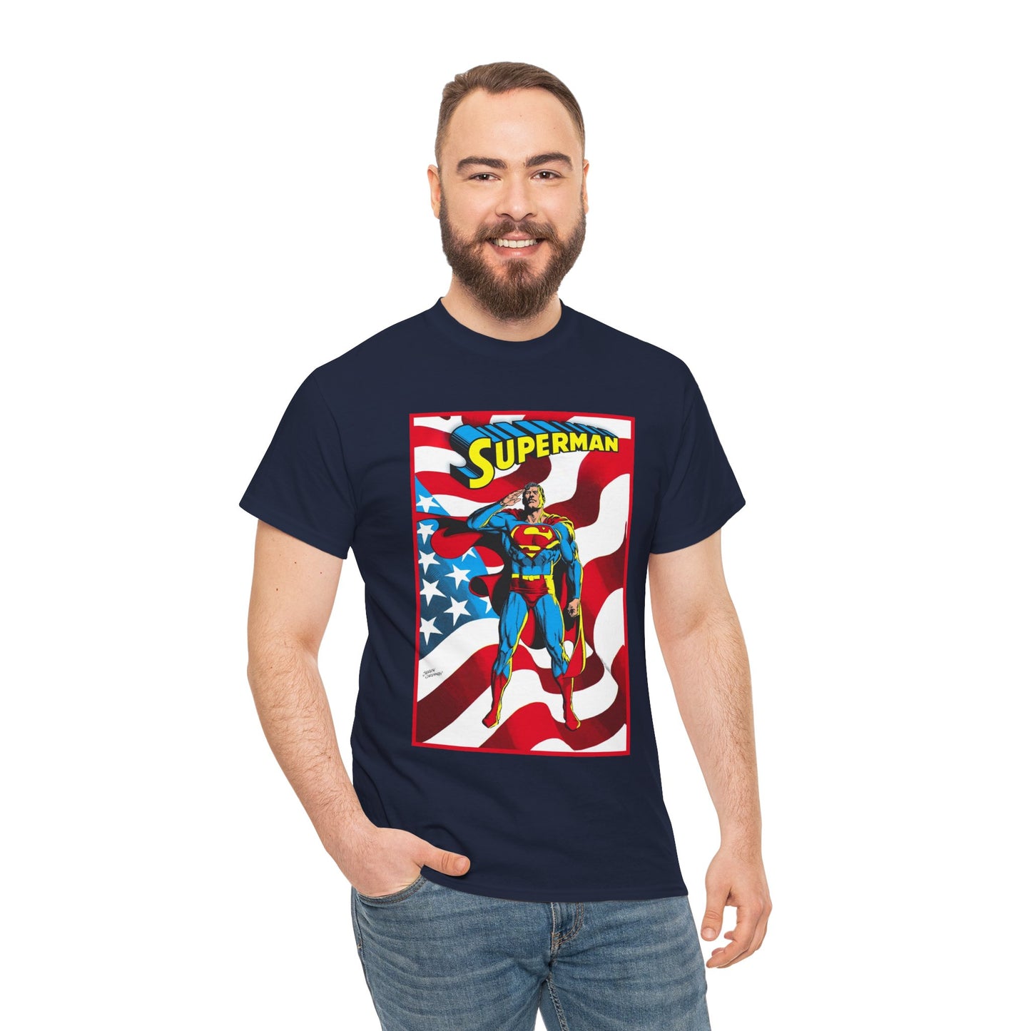 Superman T-Shirt - Jerry Ordway Art - Man of Steel, Metropolis - DC Comics