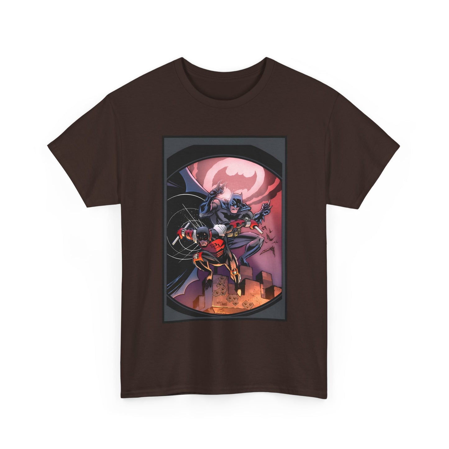 Batman & Daredevil T-Shirt - Scott McDaniel Art - DC Comics & Marvel Comics