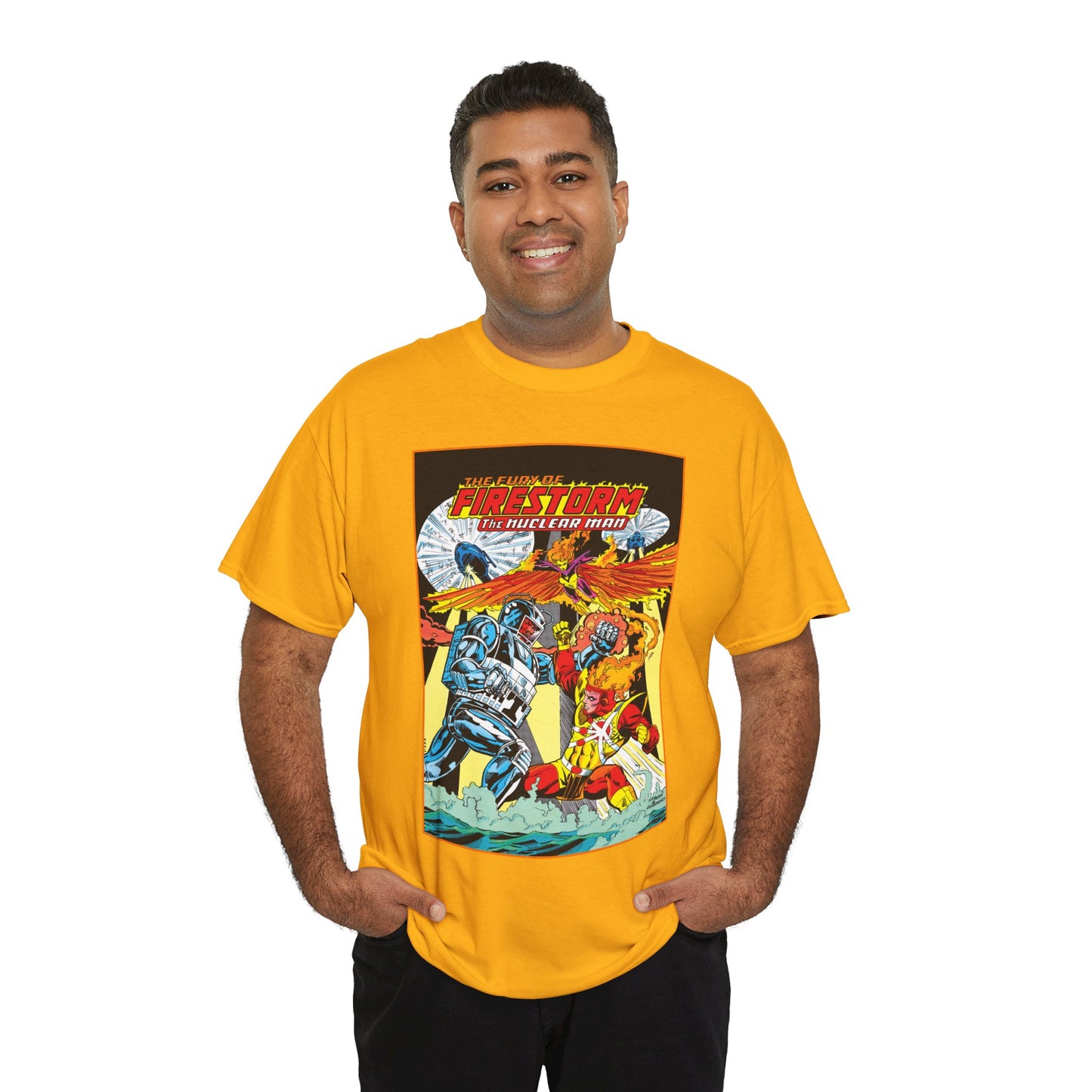Fury of Firestorm T-Shirt - DC Comics - Firehawk, Tokamak - Annual #1 Art