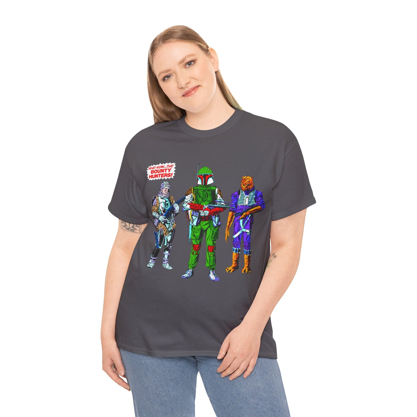 Boba Fett, Bossk, Dengar T-Shirt - Star Wars Bounty Hunters from Empire Strikes Back - Marvel Comics 1980s Art - Alternate Colors