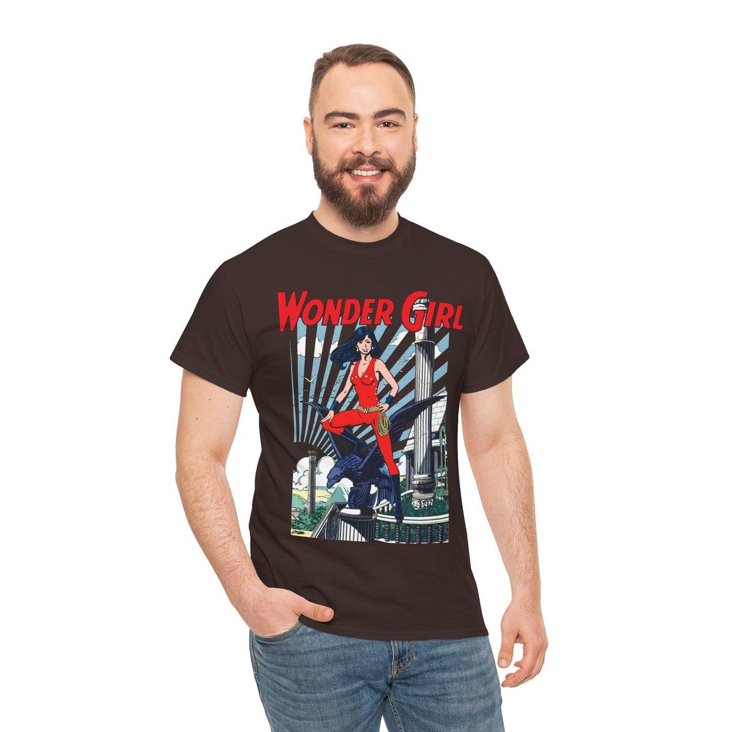Wonder Girl T-Shirt - George Perez Art - New Teen Titans Member & Leader - Donna Troy, Sister of Wonder Woman - Amazon Warrior - DC Comics