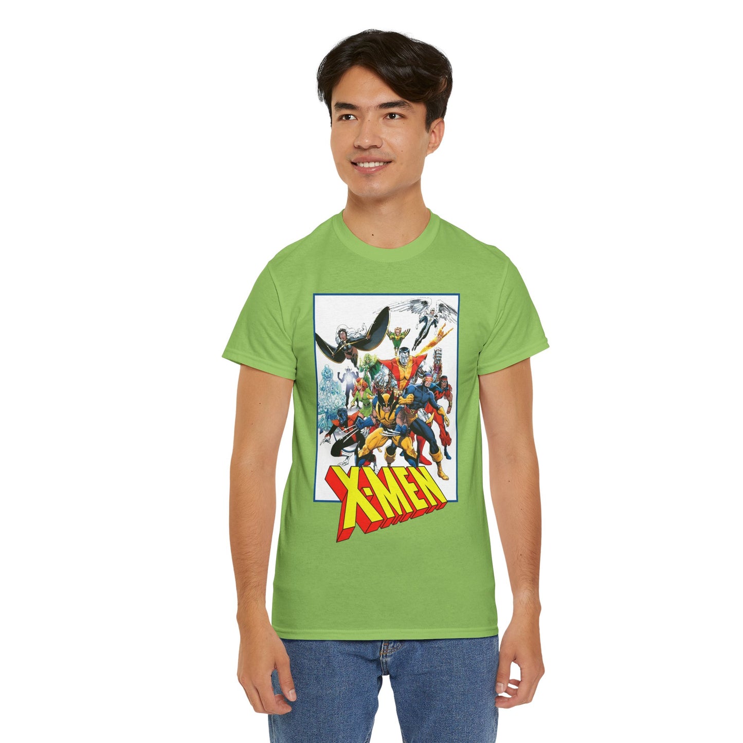 X-Men T-Shirt - Classic Arthur Adams Art - Marvel Comics - Wolverine, Colossus, Storm, Cyclops, Nightcrawler, Iceman