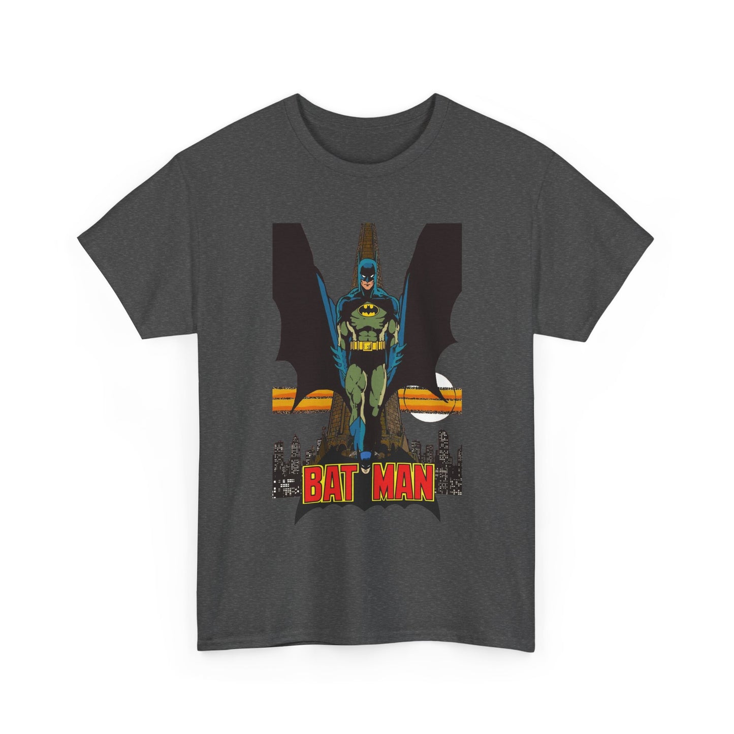 Batman T-Shirt - George Perez Art - JLA 80s Postcard Set - DC Comics - Gotham City - Justice League of America Member