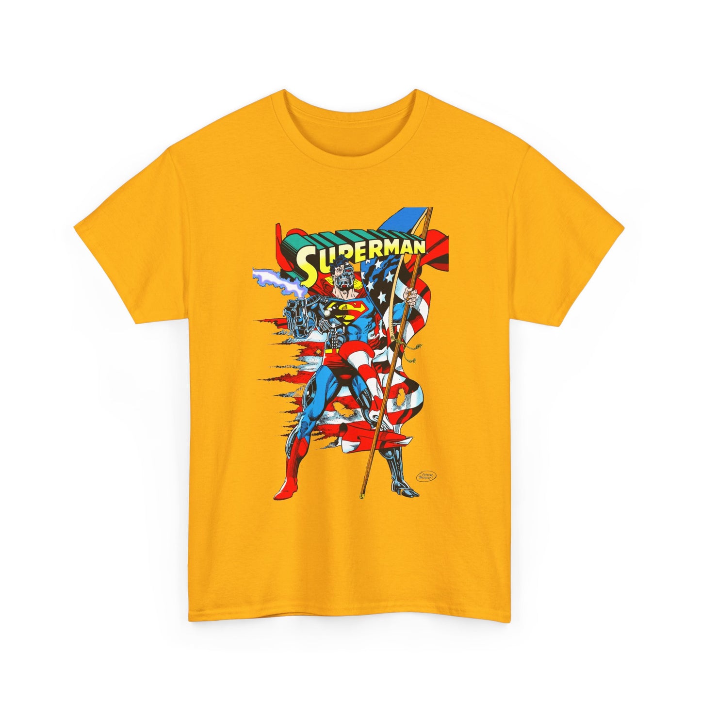 Cyborg Superman T-Shirt - Dan Jurgens Art - Reign of the Supermen Enemy - 1990s Storyline After the Death of Superman - DC Comics