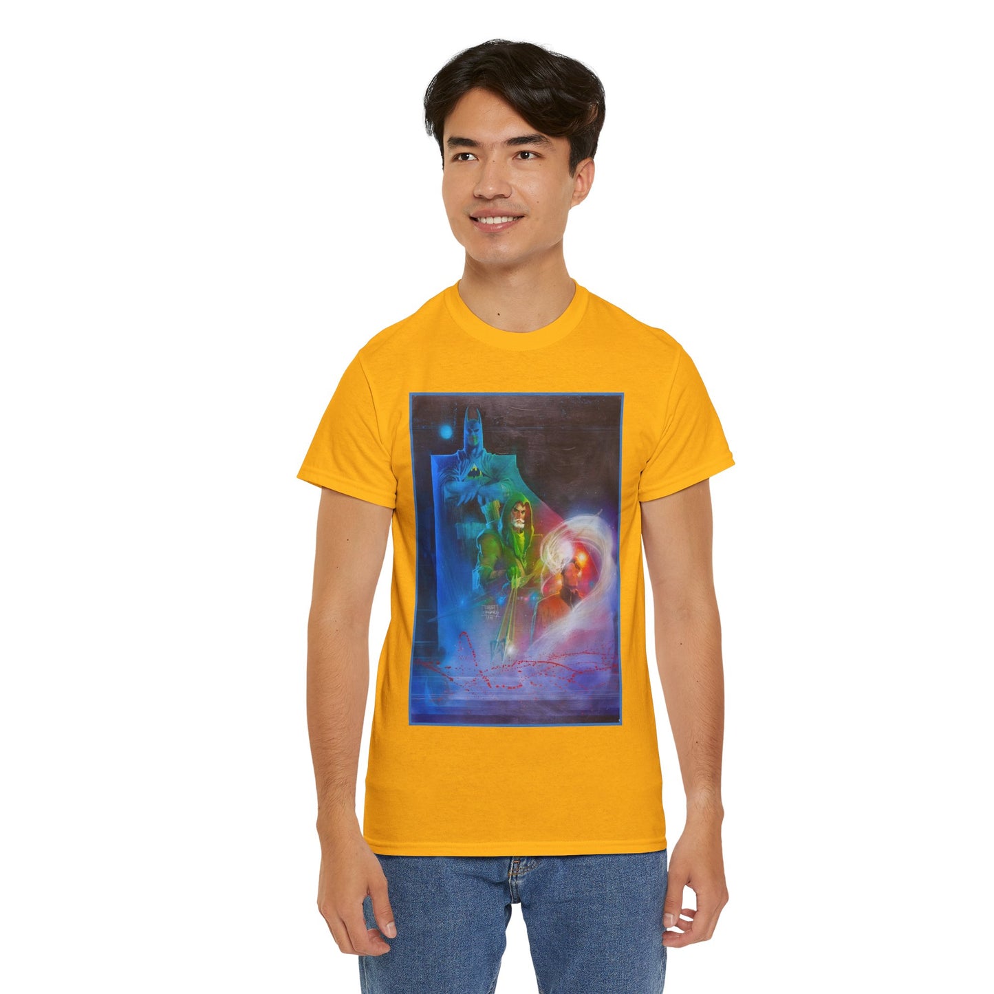 Batman, Green Arrow, Question T-Shirt - Denys Cowan & Bill Sienkiewicz Art - DC Comics - Gotham City