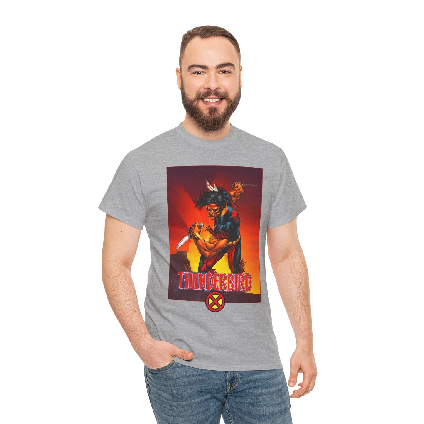 Thunderbird T-Shirt - John Proudstar, Original X-Men Member - Apache Native American - Marvel Comics