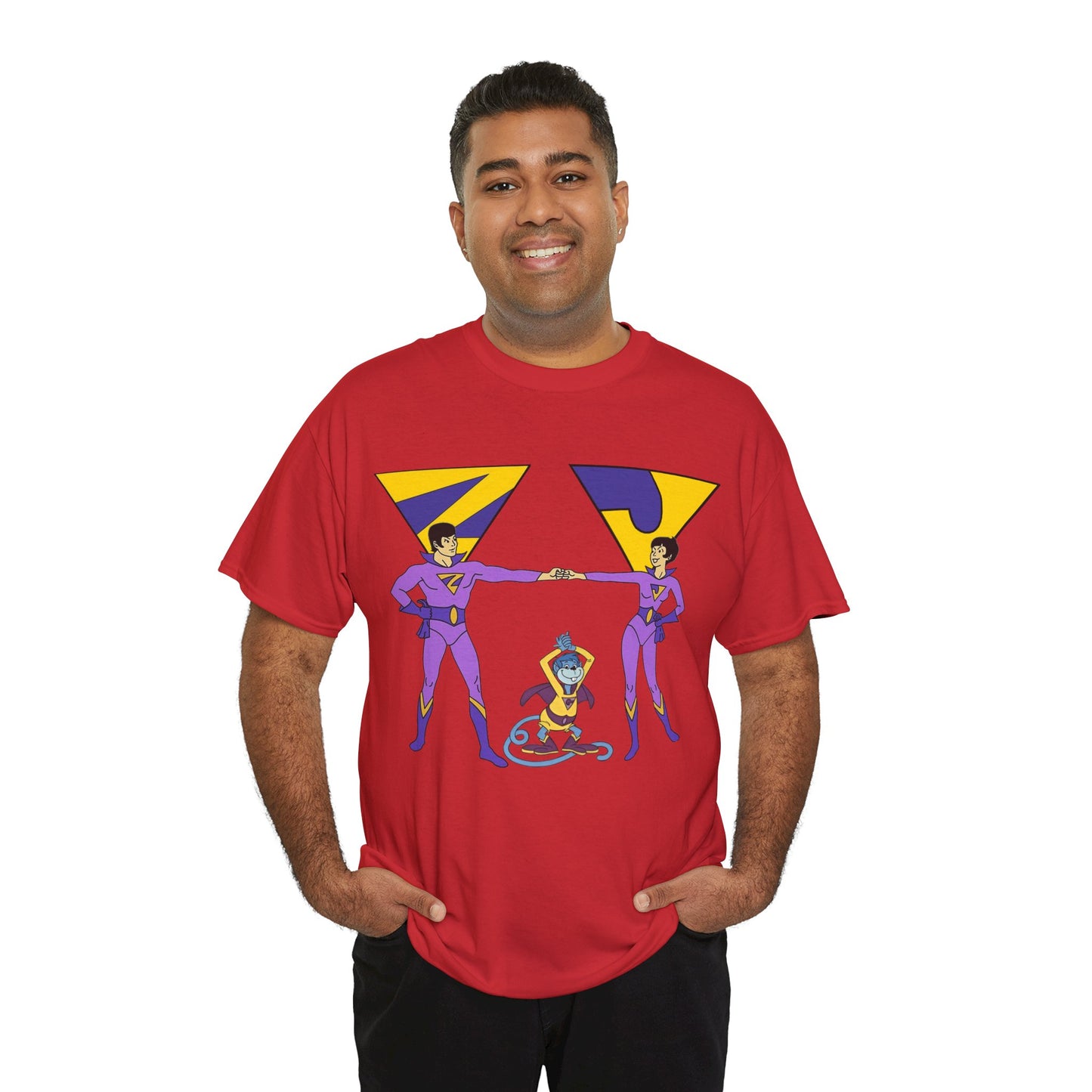 Wonder Twins T-Shirt - Super Friends - Zan & Jayna - Hanna-Barbera Cartoon - DC Comics