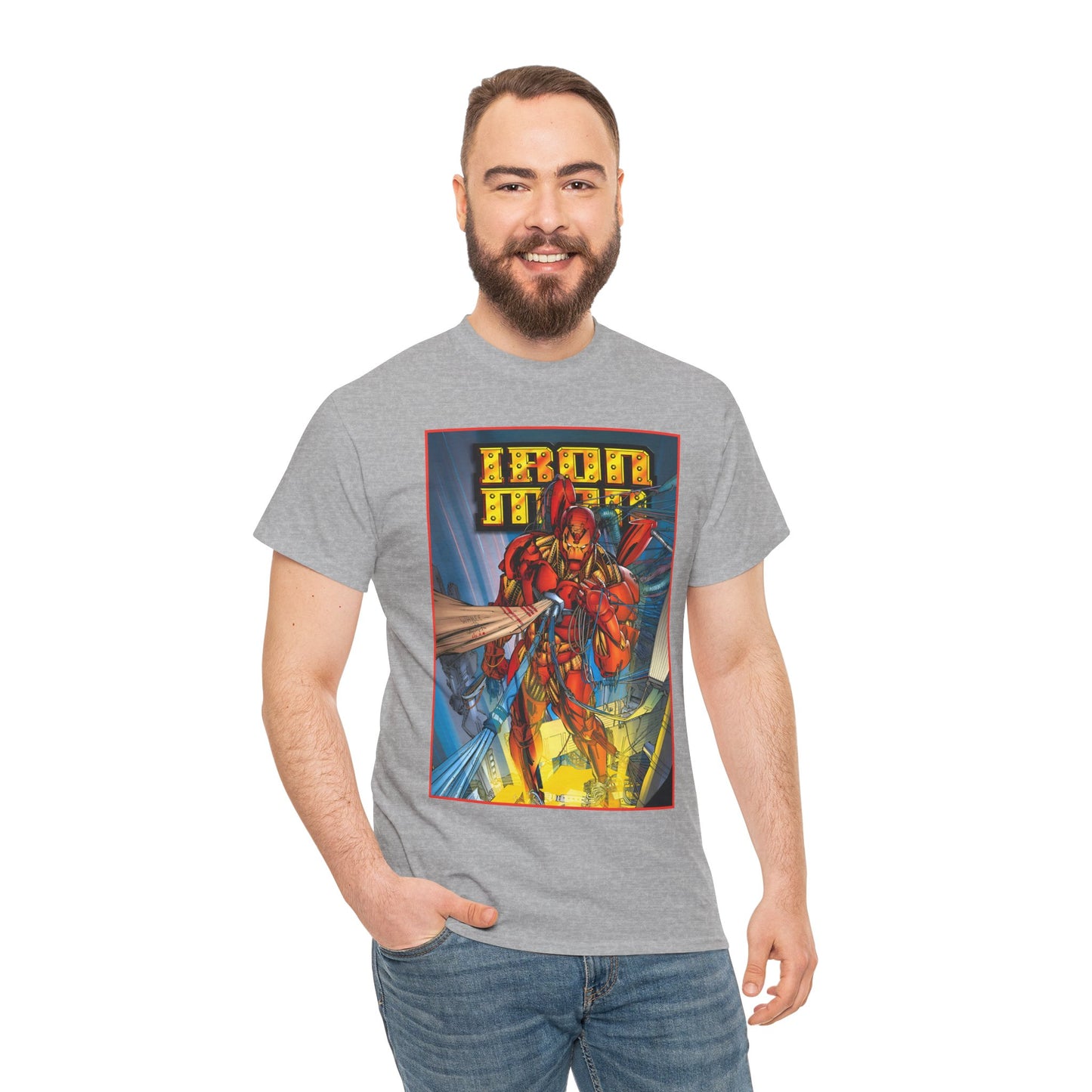 Iron Man T-Shirt - Heroes Reborn Whilce Portacio Art - Popular Marvel Comics Series - Tony Stark