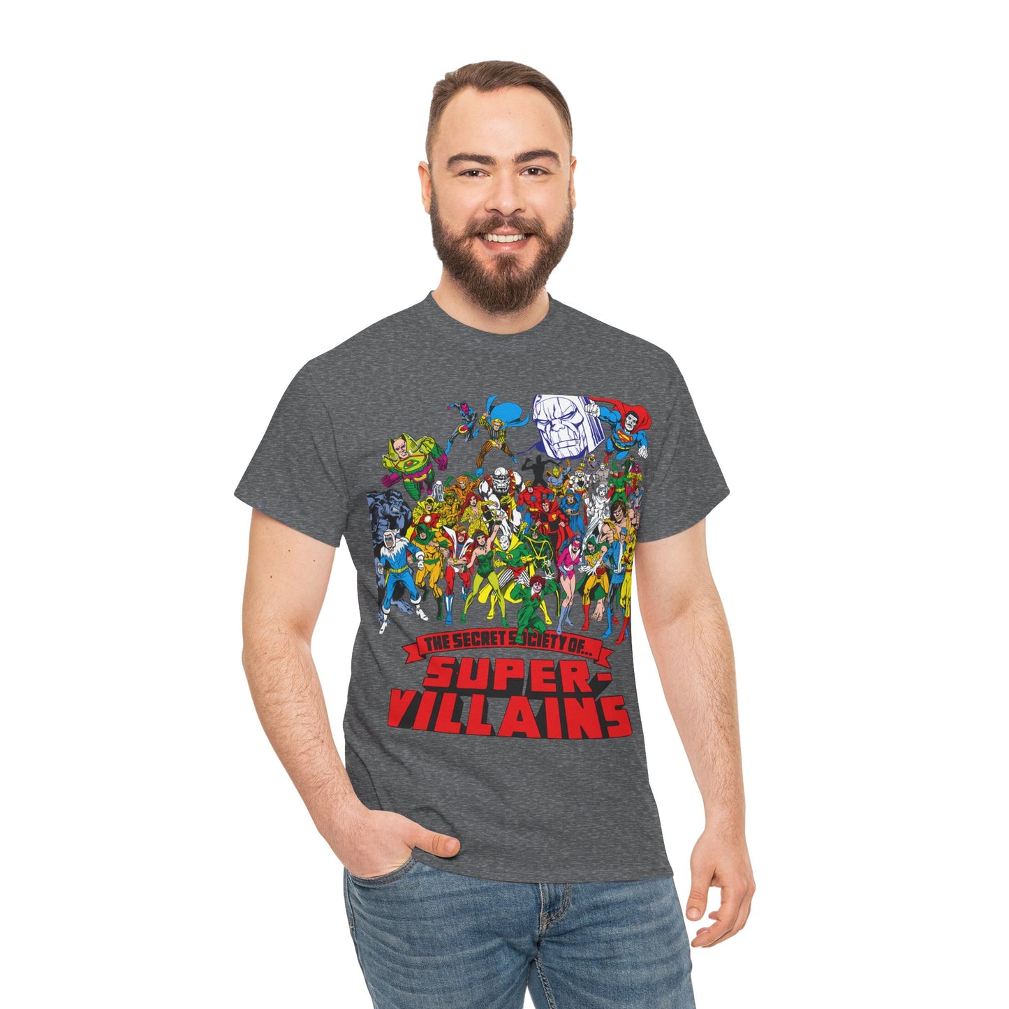 Secret Society of Super-Villains T-Shirt - DC Comics - SSOSV - Luthor, Grodd, Darkseid, Sinestro, Poison Ivy, Mirror Master