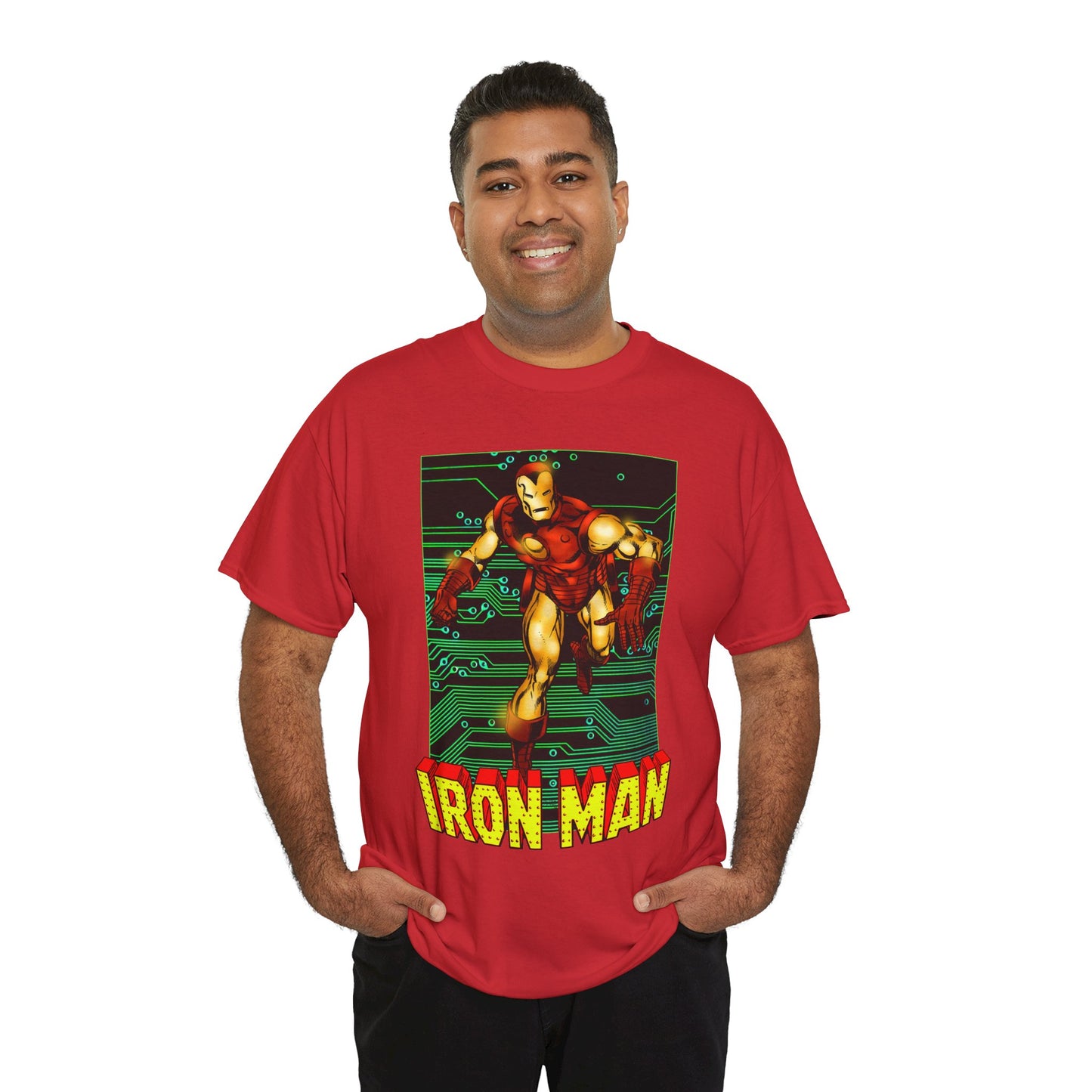 Iron Man T-Shirt - John Byrne Art - Tony Stark, Stark Industries - Avengers Member & Leader - Marvel Comics Armored Hero