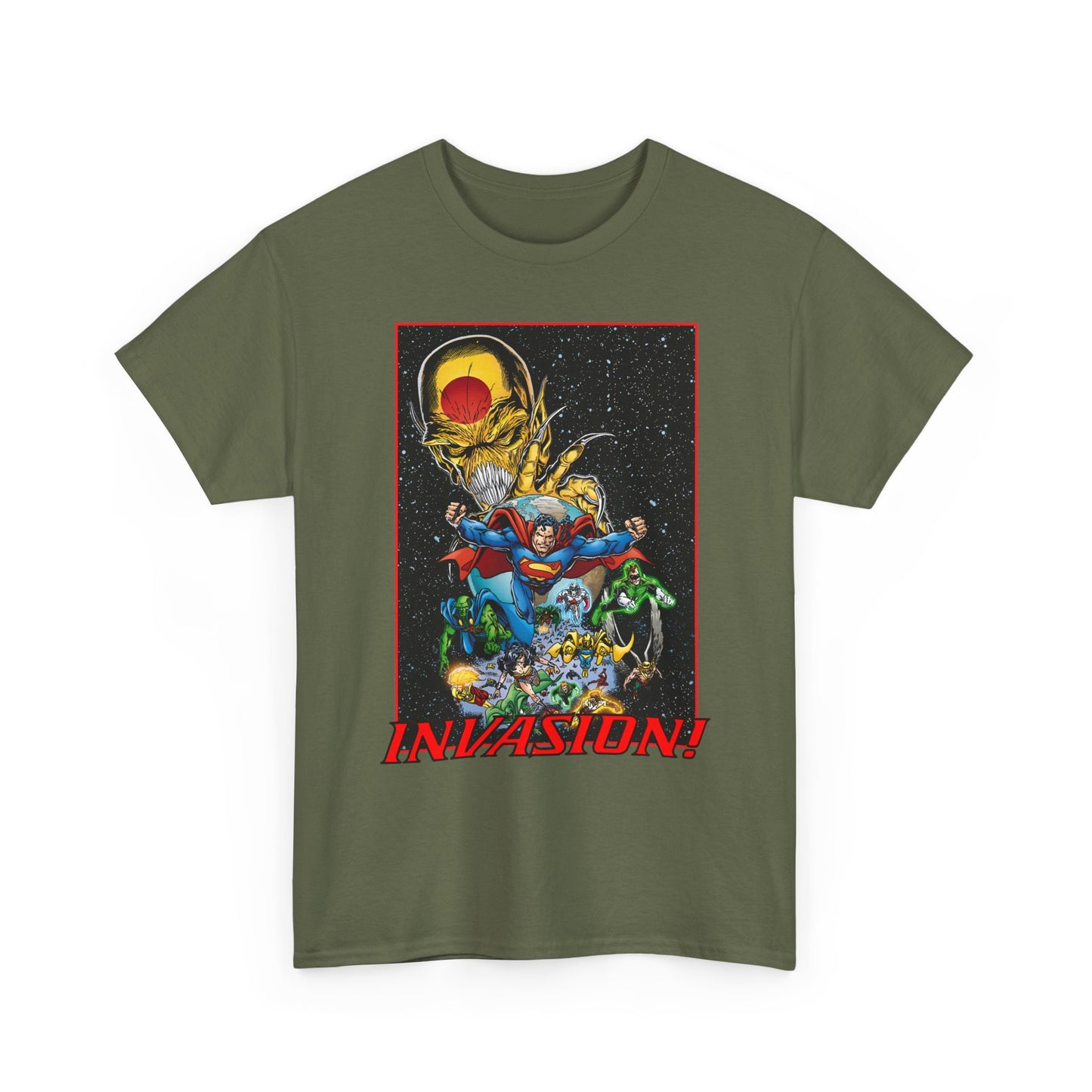 Invasion T-Shirt - Bart Sears Art - DC Comics