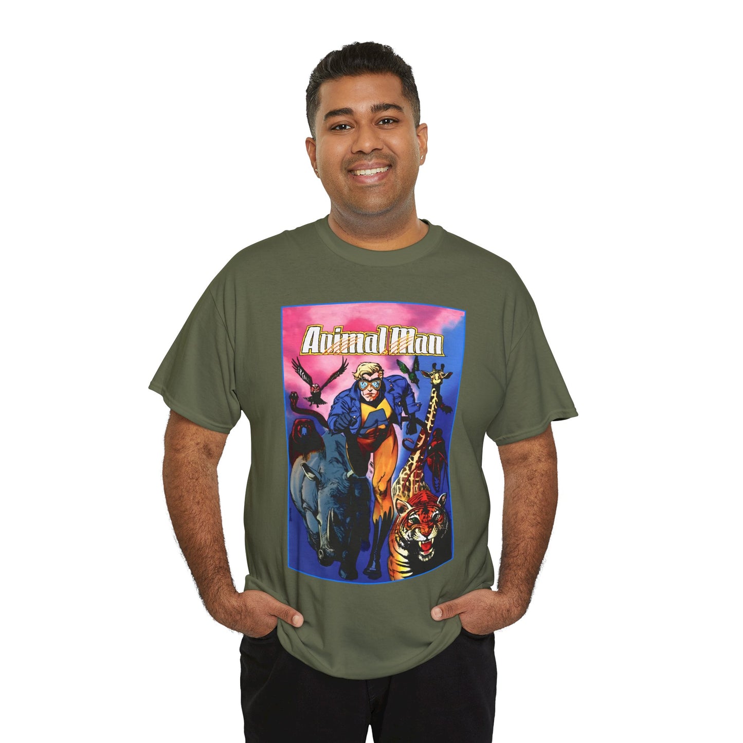 Animal Man T-Shirt - Brian Bolland Art - #1 Cover Art - Buddy Baker - DC Comics, Vertigo Comics