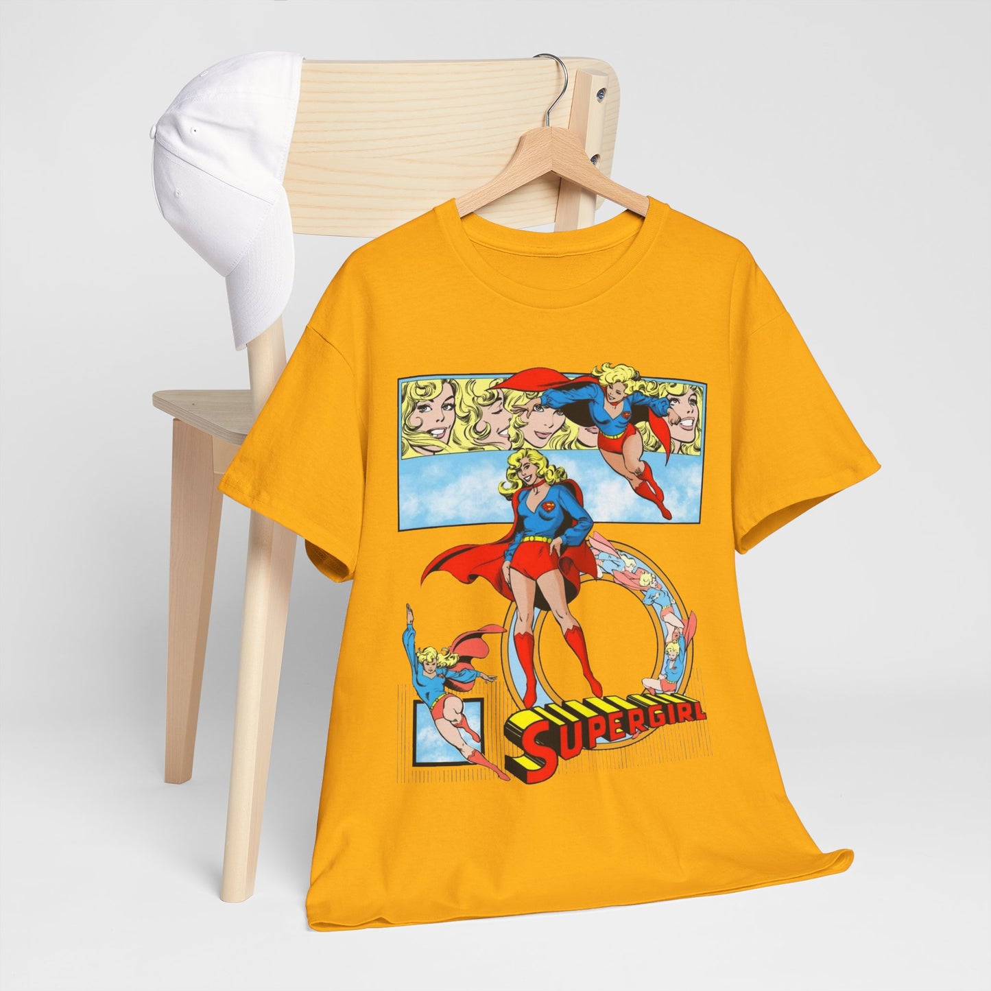 Supergirl T-Shirt - Krypton, Superman, Kara, Kandor - DC Comics - 1980s Art - Style Guide - Superman's Cousin