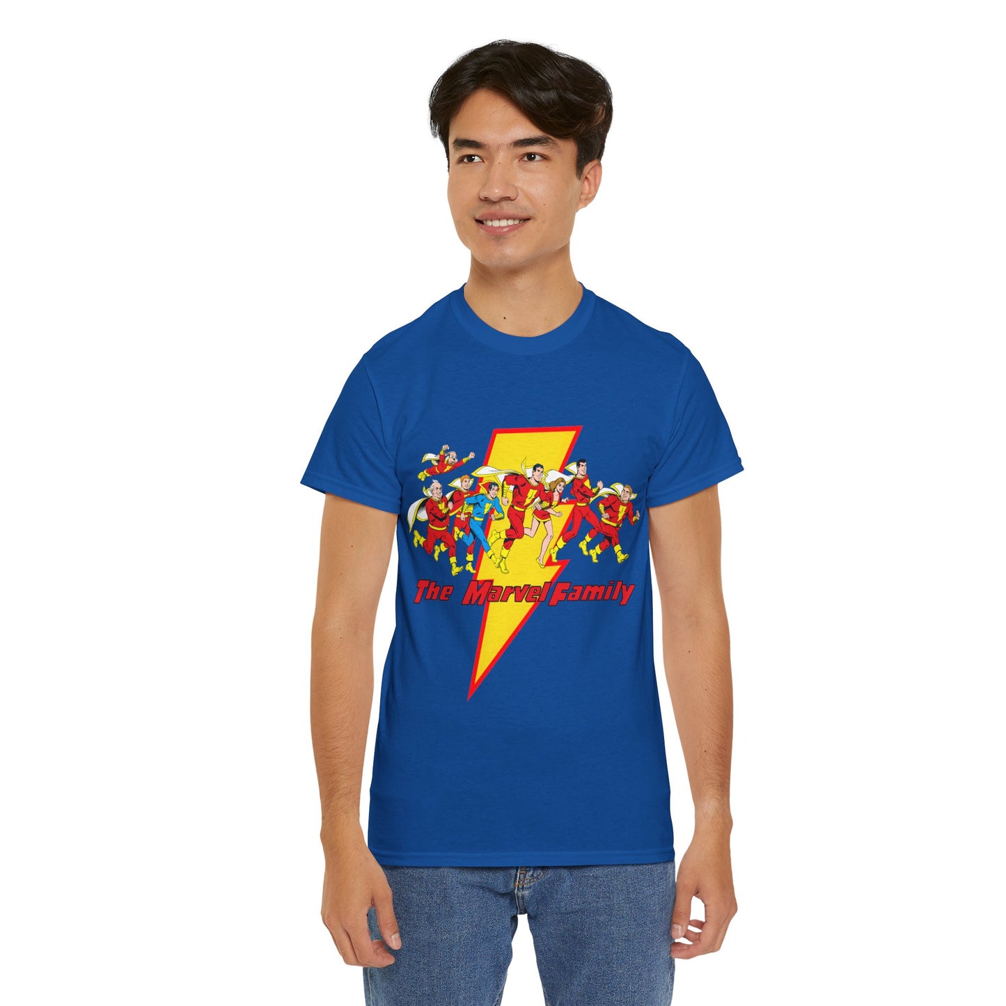 Marvel Family T-Shirt - Shazam - DC Comics - Mary Marvel, Hoppy the Marvel Bunny, Uncle Marvel, Captain Marvel Jr - DC Who's Who Art