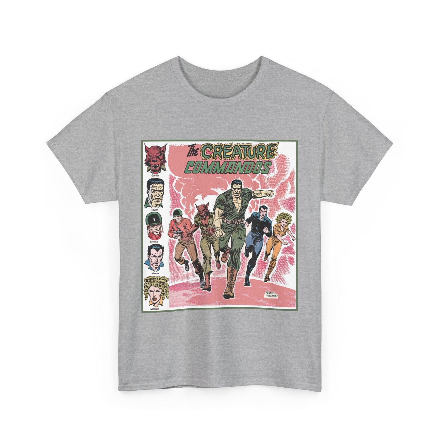 Creature Commandoes T-Shirt - Jerry Ordway Art - Medusa, Velcro, Shrieve - DC Comics Who's Who Art - Inspiration for James Gunn Series