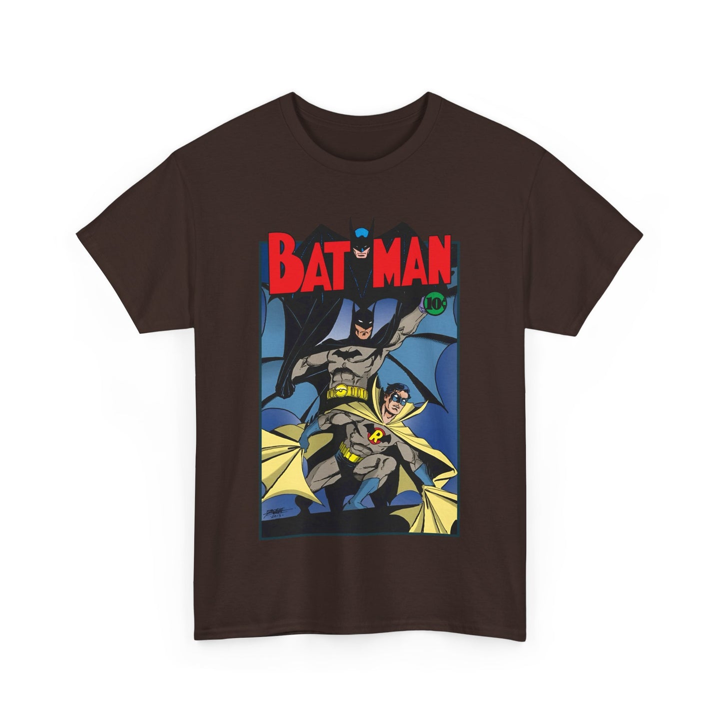 Batman & Robin T-Shirt - George Perez Art - Earth 2 - DC Comics - Golden Age JSA - Bruce Wayne & Dick Grayson