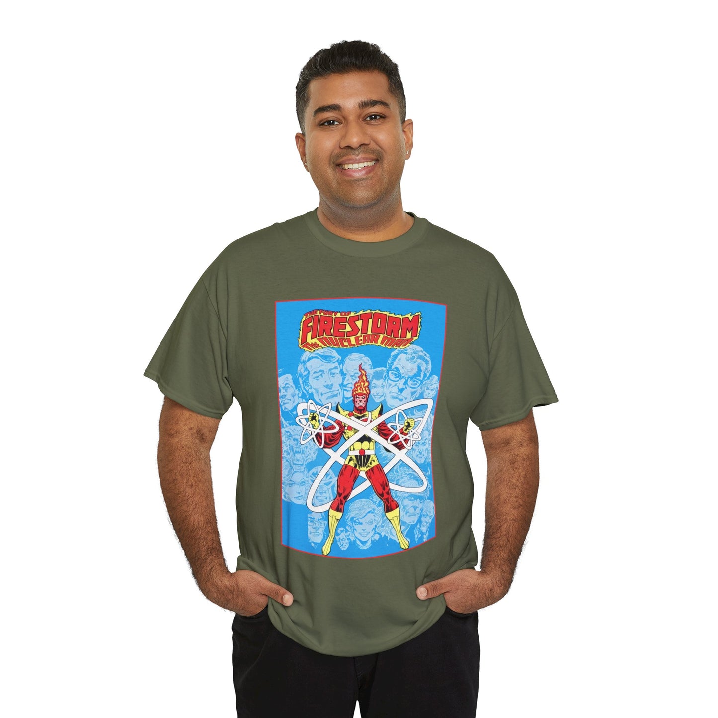 Fury of Firestorm T-Shirt - Pat Broderick Art - The Nuclear Man, Ronnie Raymond - JLA Member - DC Comics