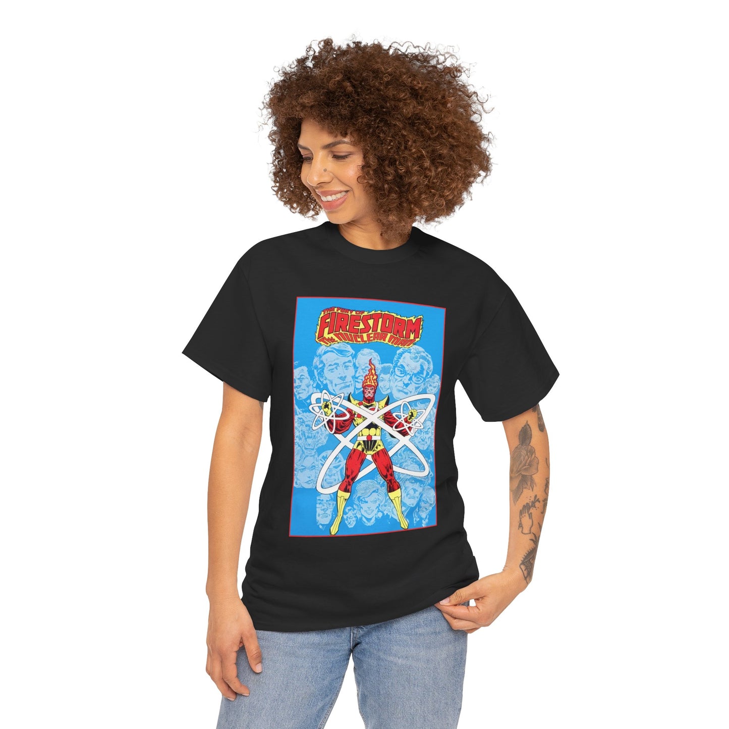 Fury of Firestorm T-Shirt - Pat Broderick Art - The Nuclear Man, Ronnie Raymond - JLA Member - DC Comics