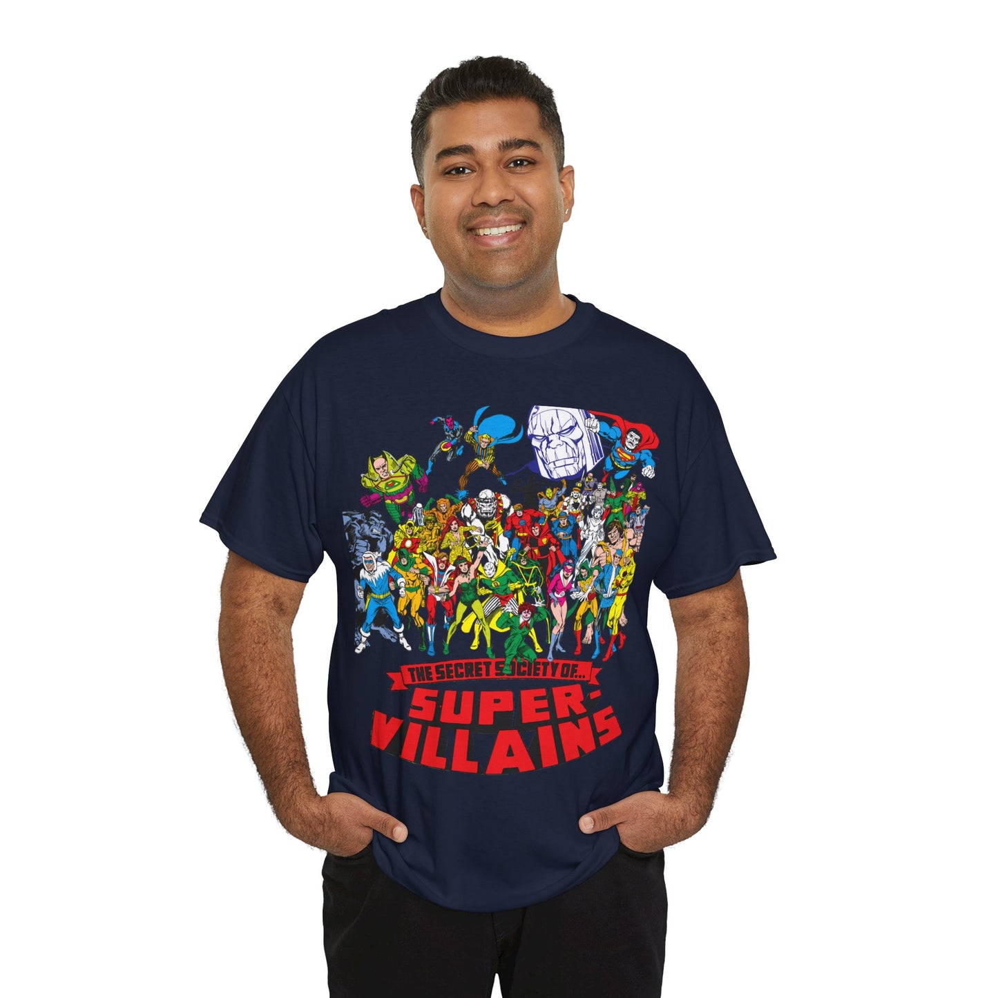 Secret Society of Super-Villains T-Shirt - DC Comics - SSOSV - Luthor, Grodd, Darkseid, Sinestro, Poison Ivy, Mirror Master