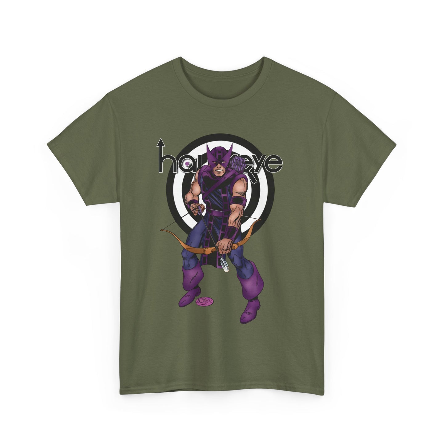 Hawkeye T-Shirt - John Byrne Art - Clint Barton, Avengers Leader & Member - Marvel's Ultimate Archer - Marvel Comics