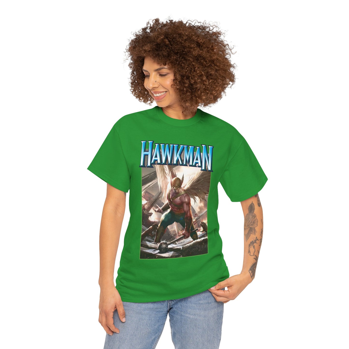 Hawkman T-Shirt - Lee Inhyuk Art - Carter Hall - JLA Member - Nth Metal - Thanagar - DC Comics