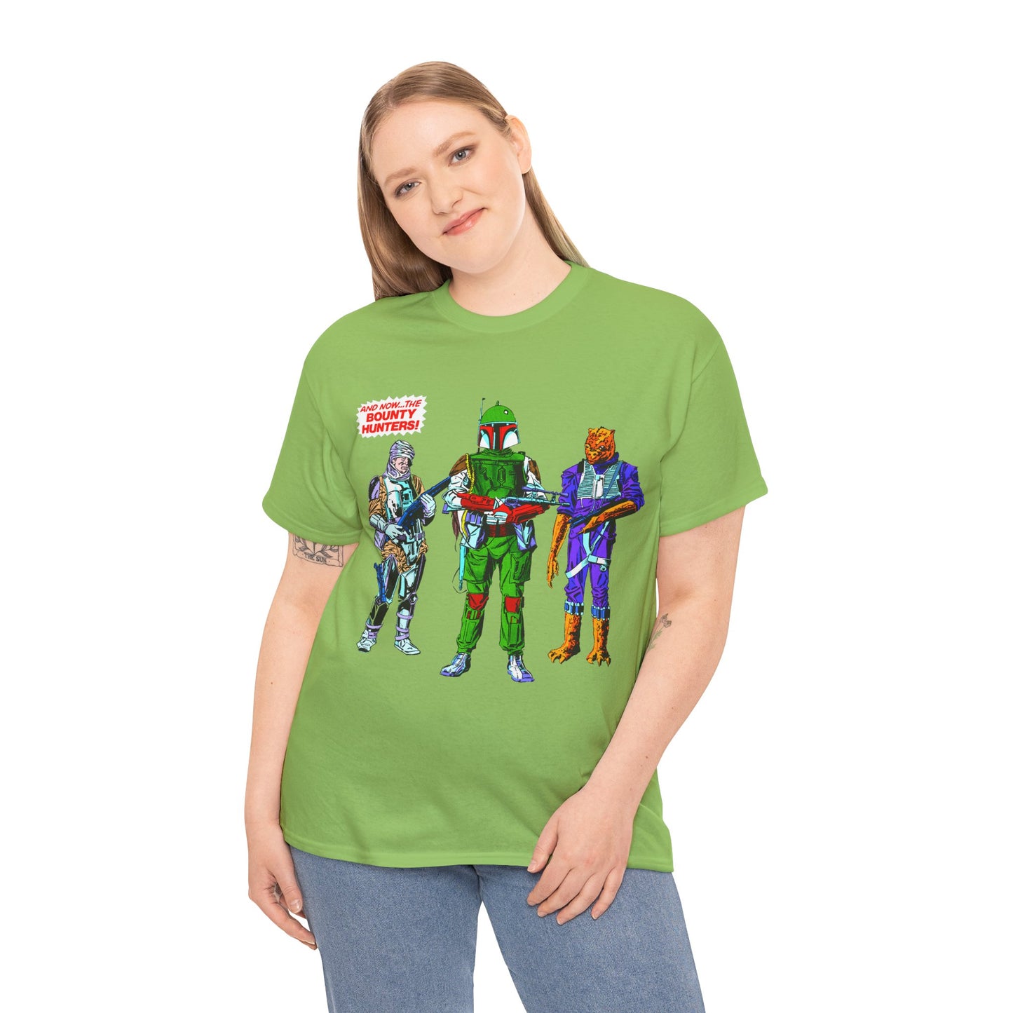 Boba Fett, Bossk, Dengar T-Shirt - Star Wars Bounty Hunters from Empire Strikes Back - Marvel Comics 1980s Art - Alternate Colors