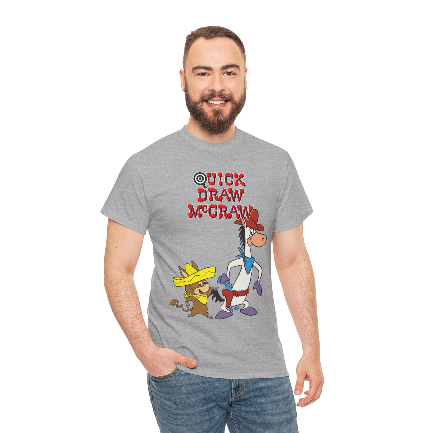 Quick Draw McGraw T-Shirt - Baba Looey - Hanna-Barbera Cartoon - Popular 1960s TV Animation