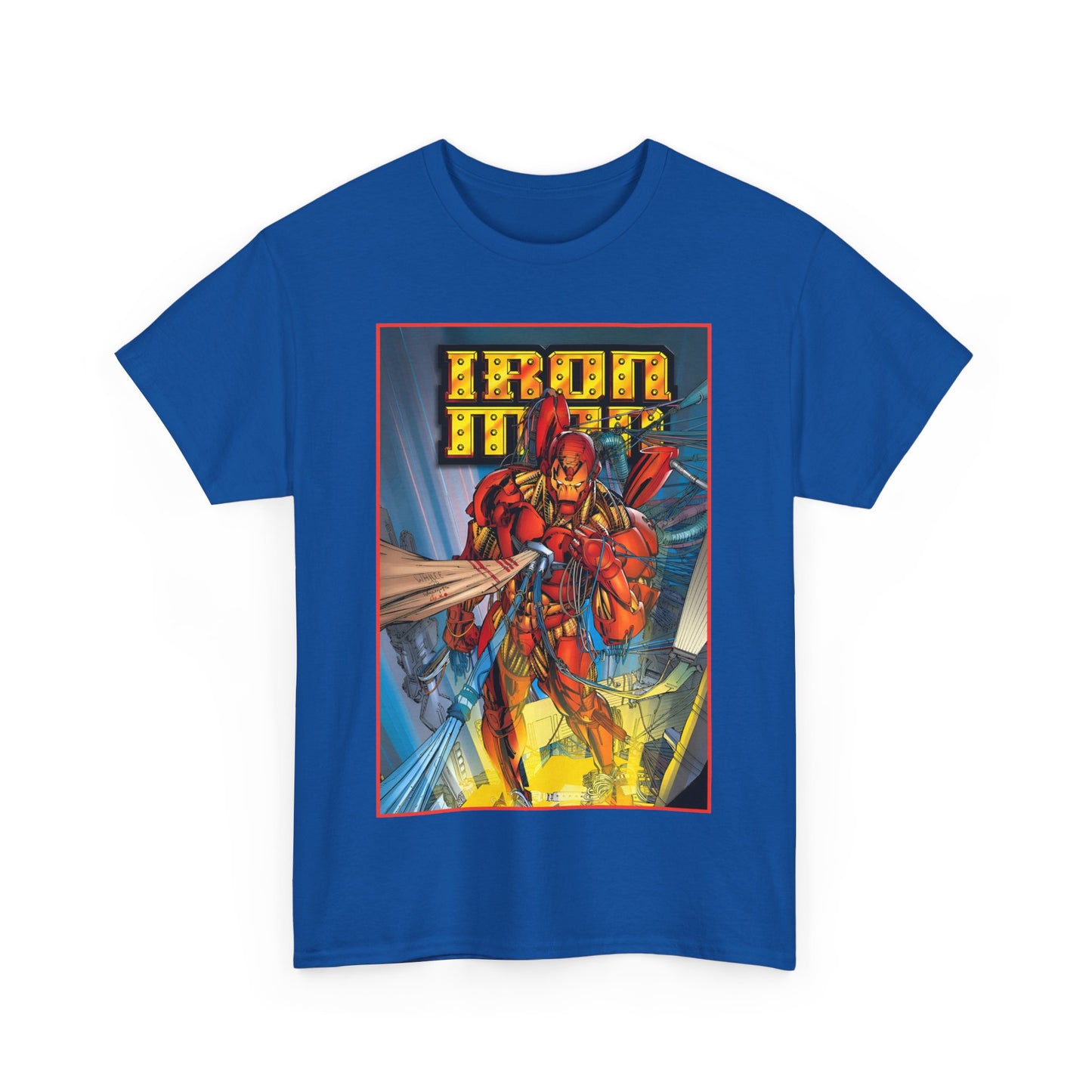 Iron Man T-Shirt - Heroes Reborn Whilce Portacio Art - Popular Marvel Comics Series - Tony Stark