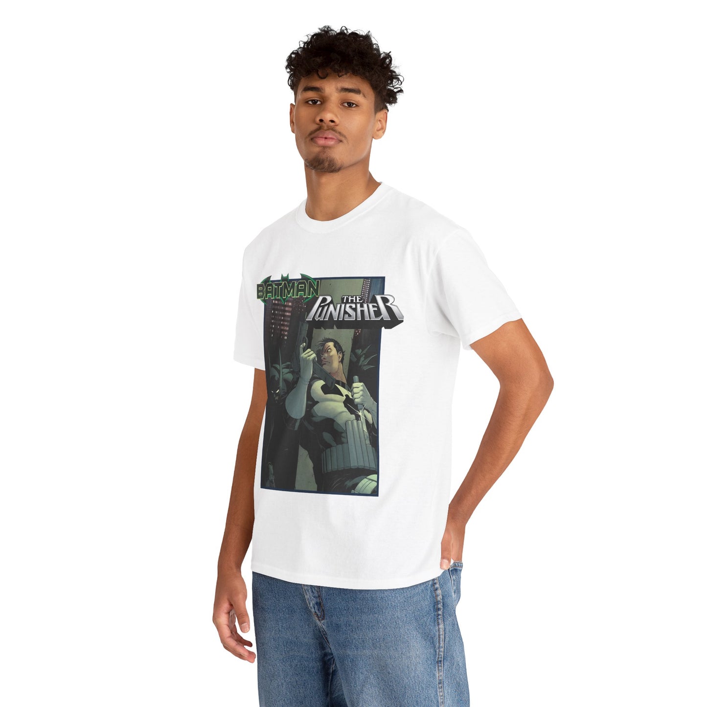 Batman Vs Punisher T-Shirt - Mike Zeck Art - DC Comics, Marvel Comics