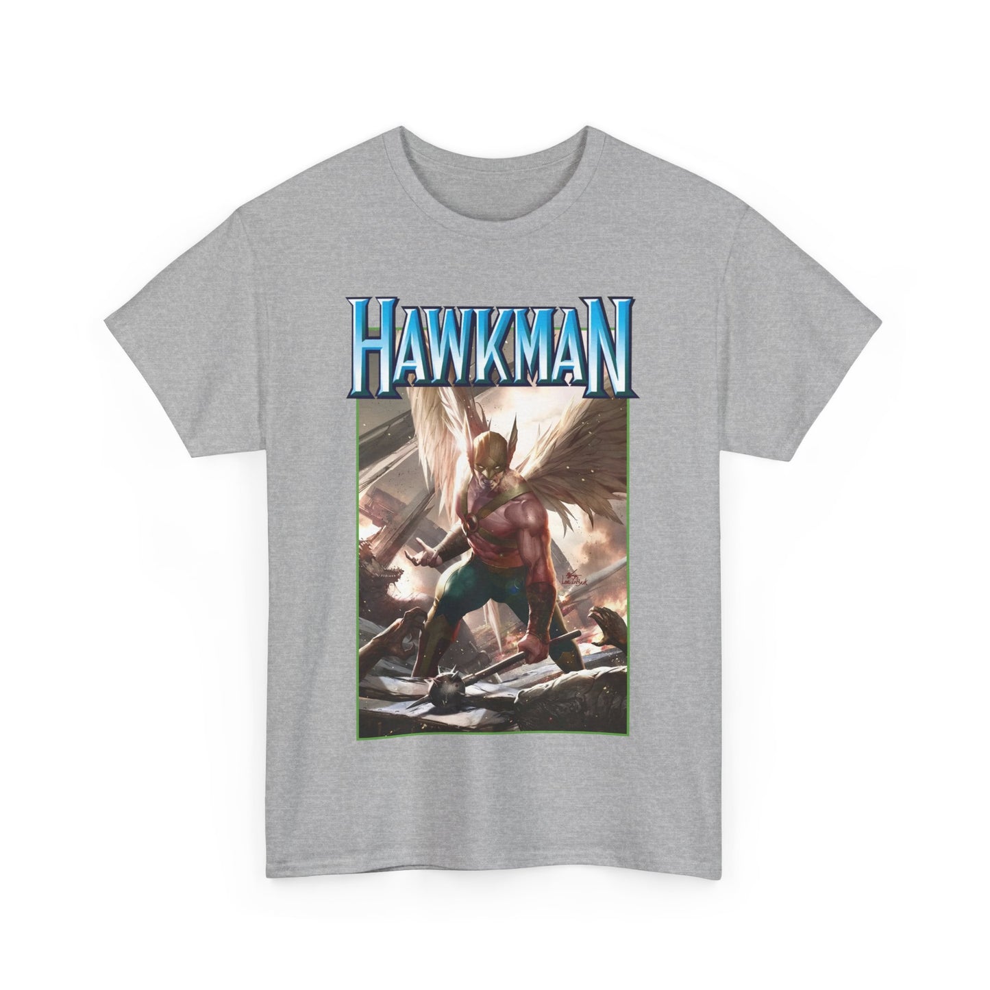 Hawkman T-Shirt - Lee Inhyuk Art - Carter Hall - JLA Member - Nth Metal - Thanagar - DC Comics