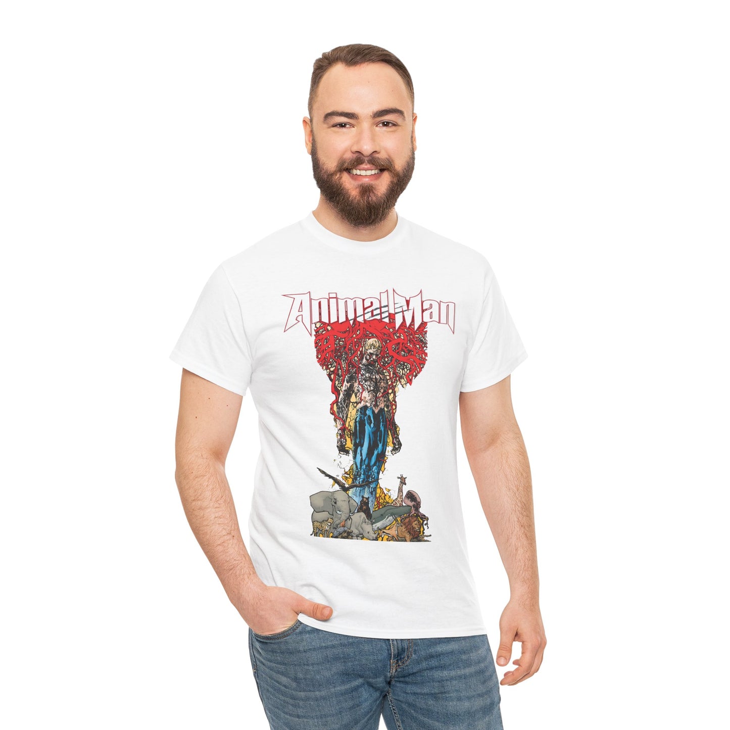 Animal Man T-Shirt - Travel Foreman Art - Buddy Baker - New 52 - DC Comics