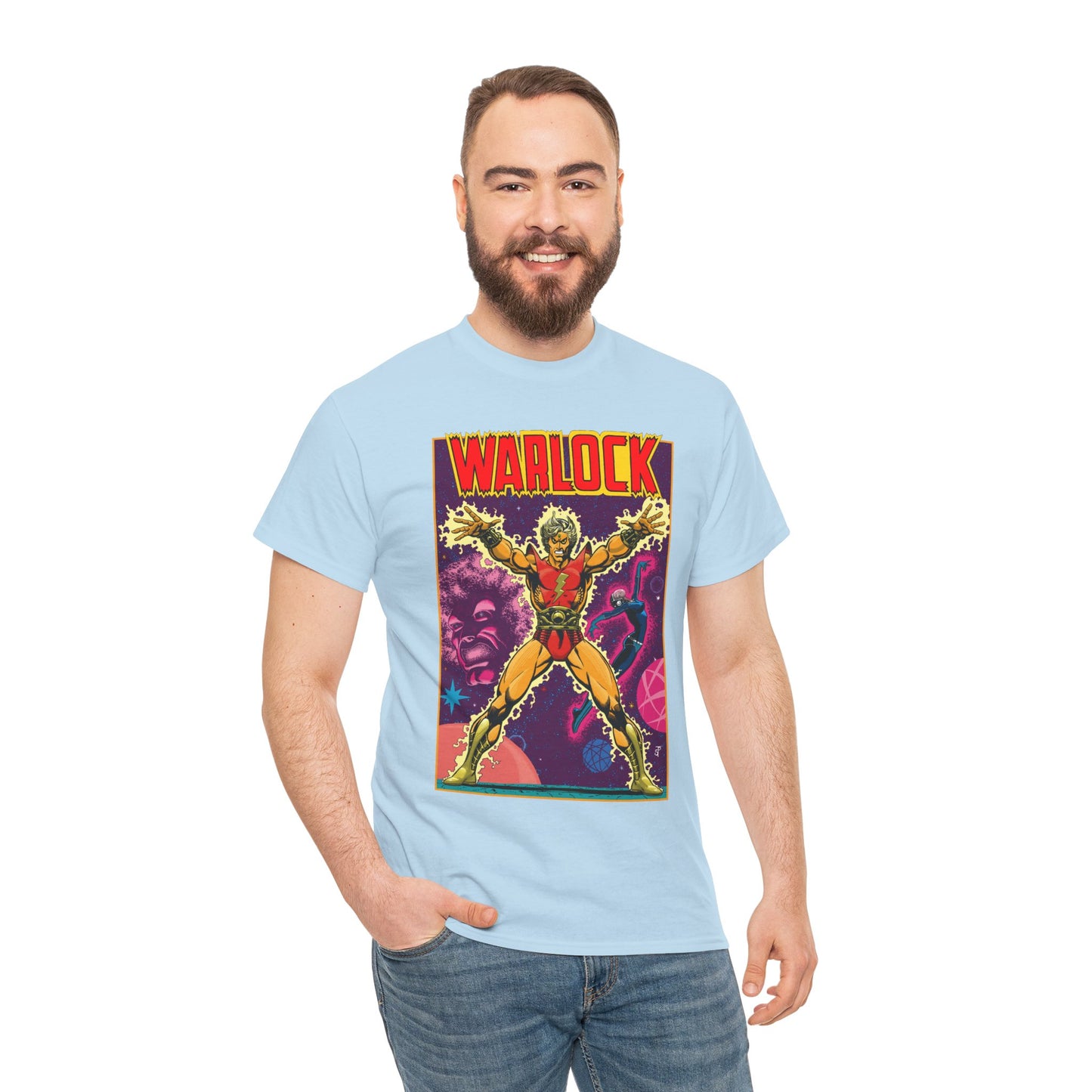 Adam Warlock T-Shirt - Jim Starlin Cover Art - Strange Tales #178 - Popular Marvel Comics Series - Cosmic Heroes