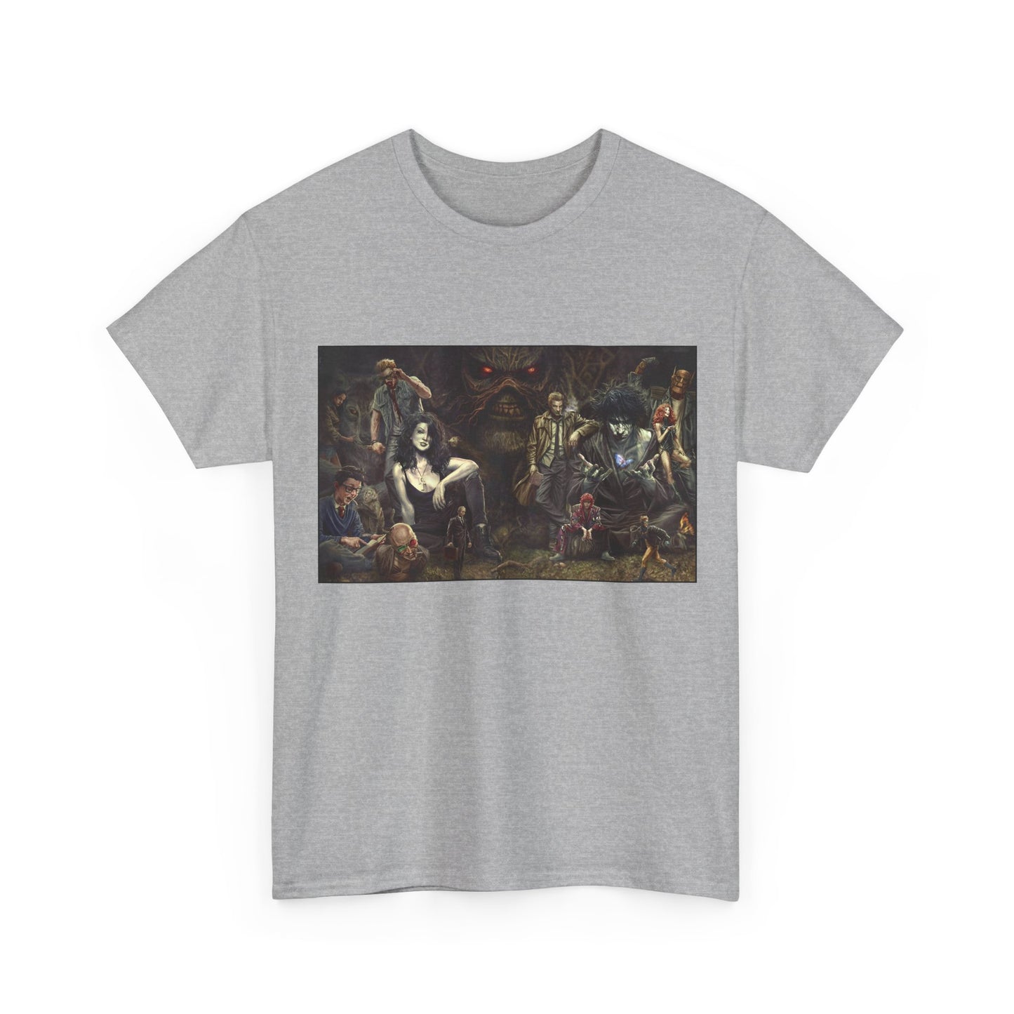 Vertigo Poster T-Shirt - Lee Bermejo Art - Swamp Thing, Sandman, Death, Spider Jerusalem, Shade - DC Comics