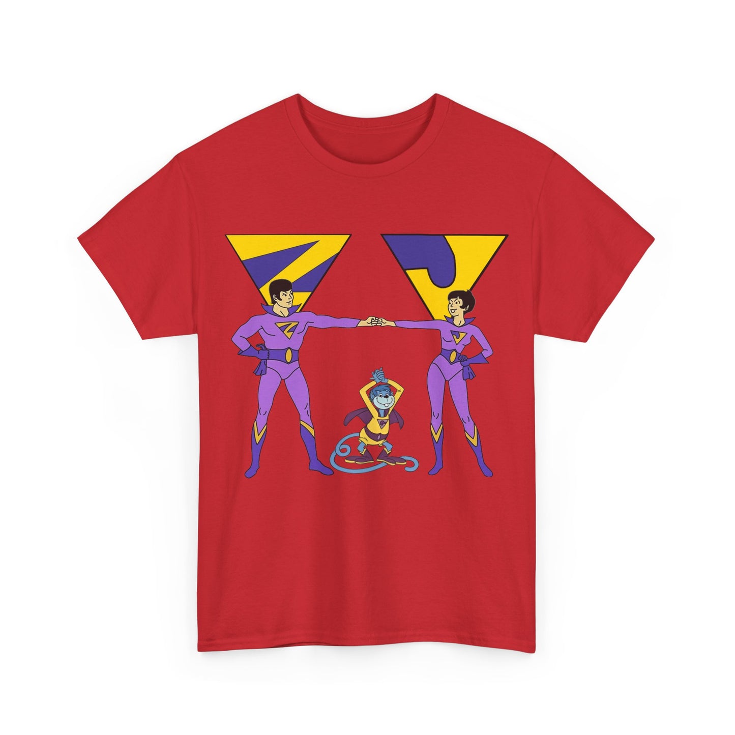 Wonder Twins T-Shirt - Super Friends - Zan & Jayna - Hanna-Barbera Cartoon - DC Comics