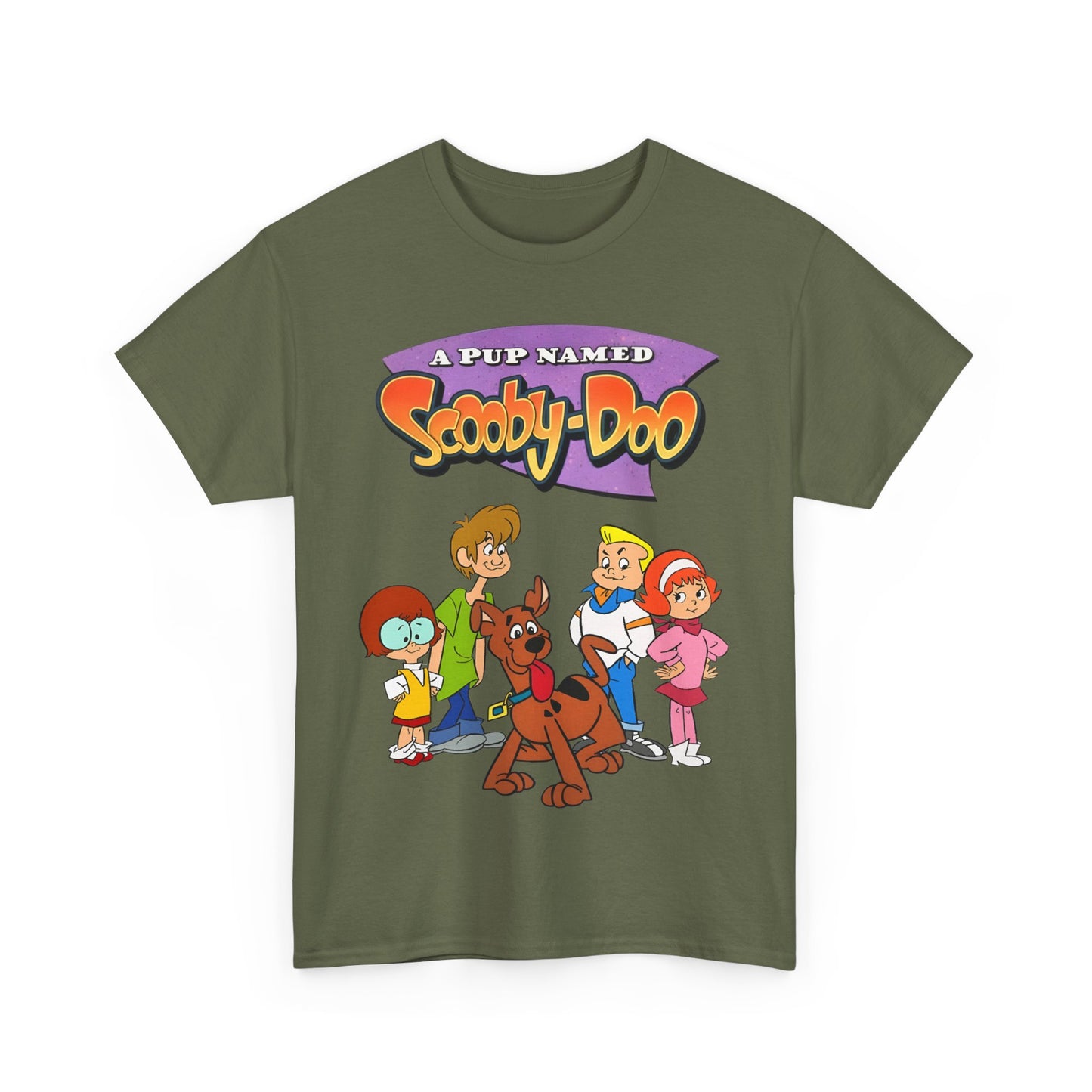 A Pup Named Scooby-Doo T-Shirt - Hanna-Barbera Cartoon TV Series 1990s - Fred, Daphne, Velma, Shaggy