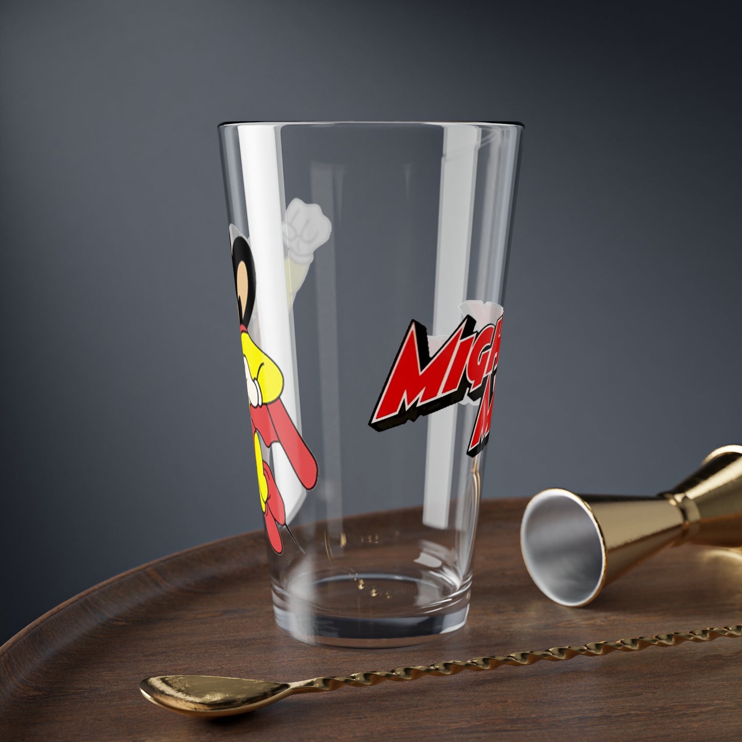 Mighty Mouse Pint Glass, 16oz - Terrytoons - Classic Cartoon Character