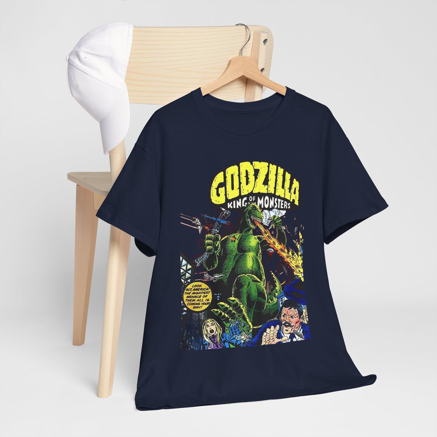 Godzilla T-Shirt - King of the Monsters - 1970s Comic Series - Marvel Comics - Bronze Age Monster Comic