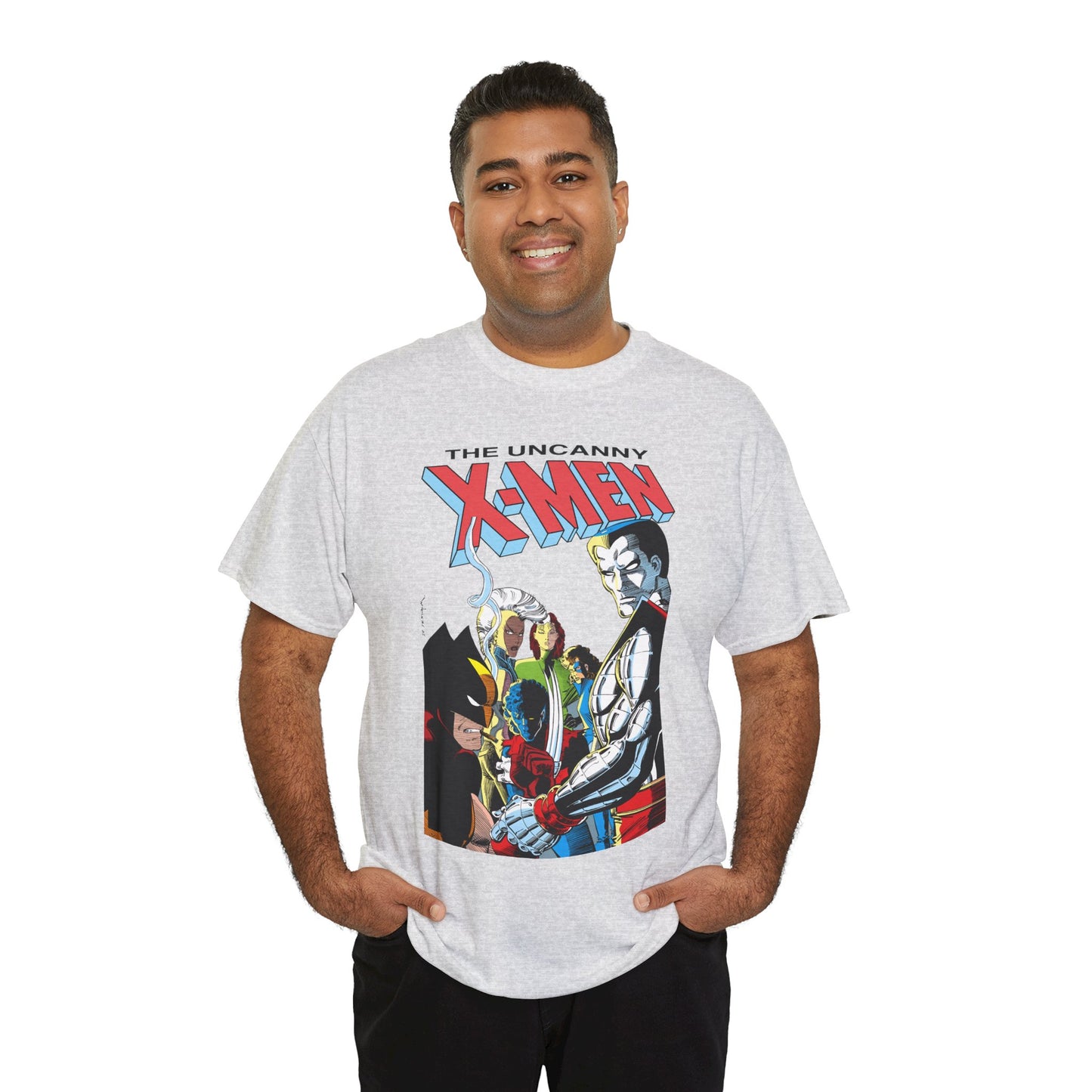 Uncanny X-Men T-Shirt - John Romita Jr Art - Storm, Wolverine, Rogue, Nightcrawler, Colossus, Shadowcat - Mutant Massacre - Marvel Comics