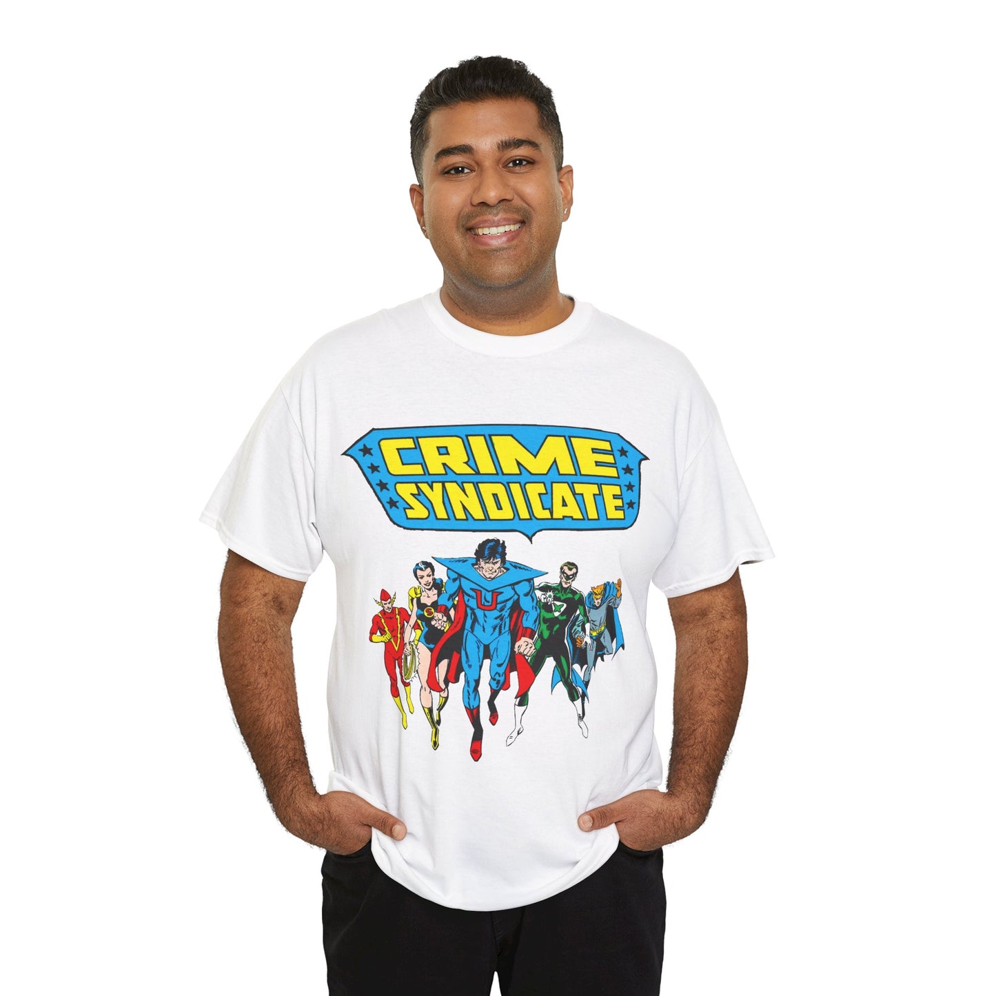 Crime Syndicate T-Shirt - Ultraman, Owlman, Superwoman, Power Ring, Johnny Quick - Earth 3 Justice League Villains - DC Comics