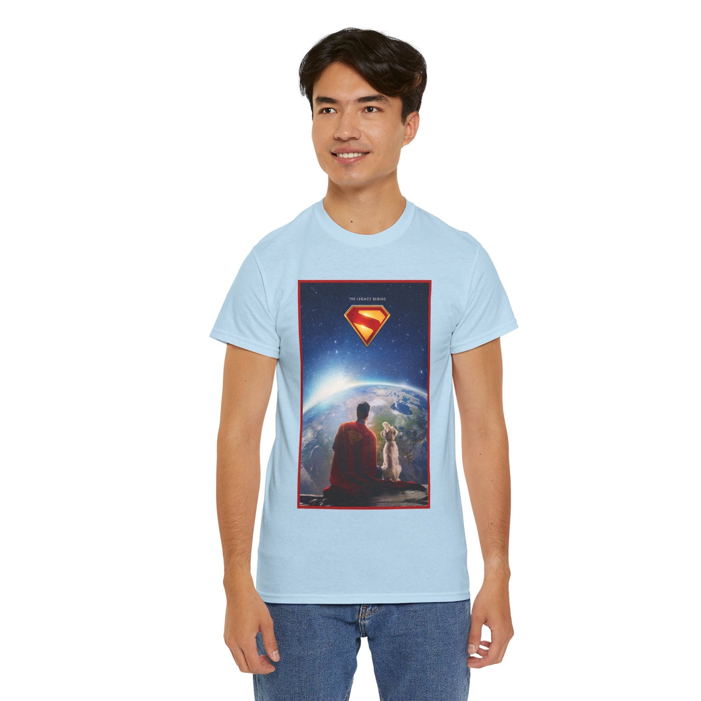 Superman Legacy T-Shirt - 2025 James Gunn Movie Scene - Clark & Krypto On the Moon - David Corenswet - DC Comics - Man of Steel