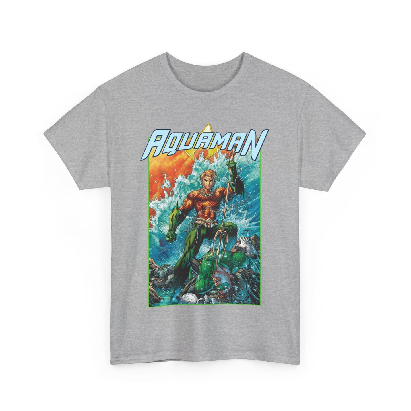 Aquaman T-Shirt - Jim Lee Art - DC New 52 - Arthur Curry, King of Atlantis - DC Comics
