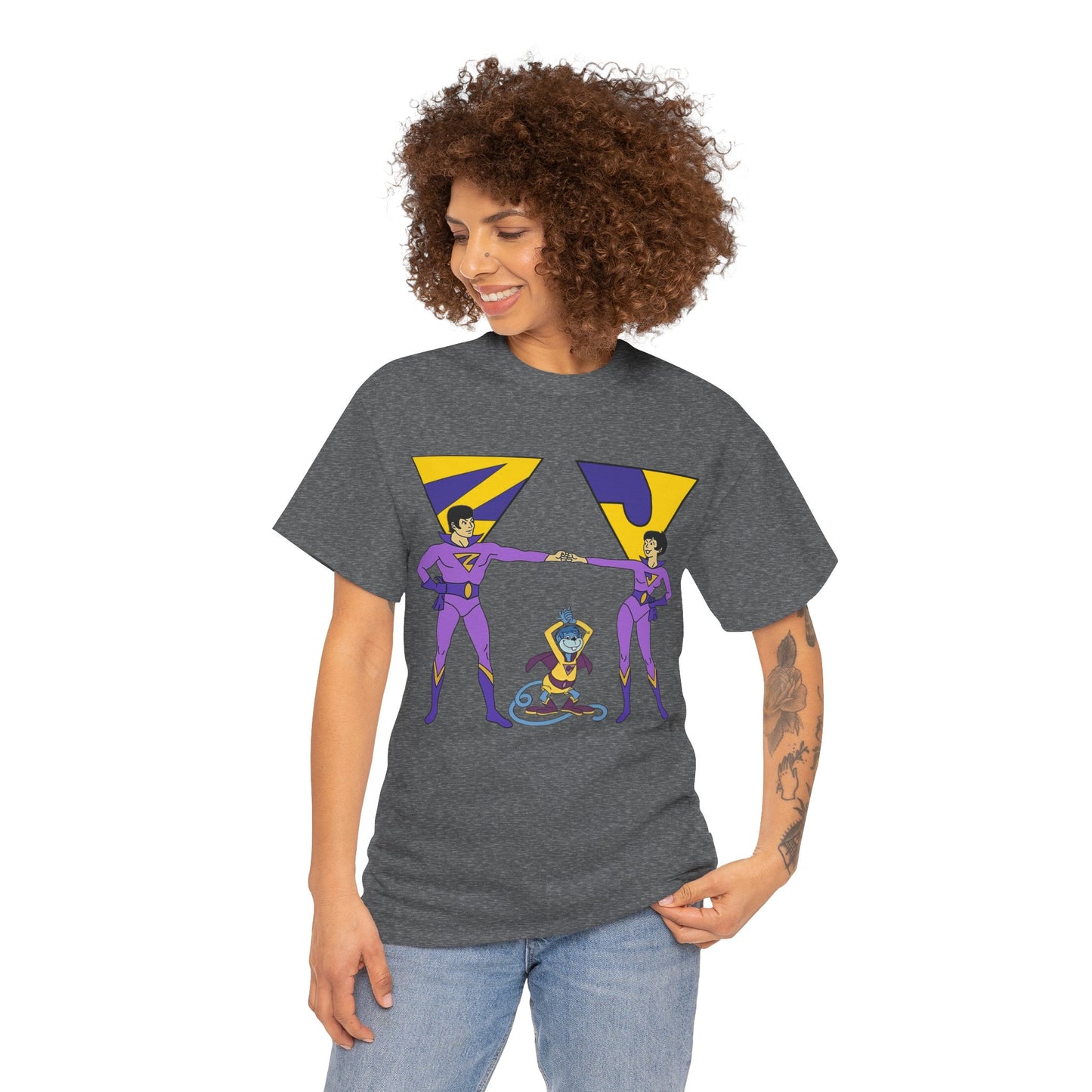 Wonder Twins T-Shirt - Super Friends - Zan & Jayna - Hanna-Barbera Cartoon - DC Comics