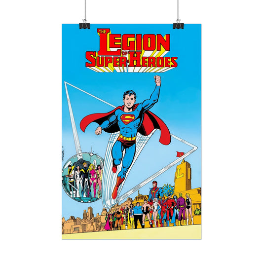Superboy & the Legion of Super-Heroes Rolled Poster - George Perez Art - DC Comics - Multiple Sizes Up to 24"x36"