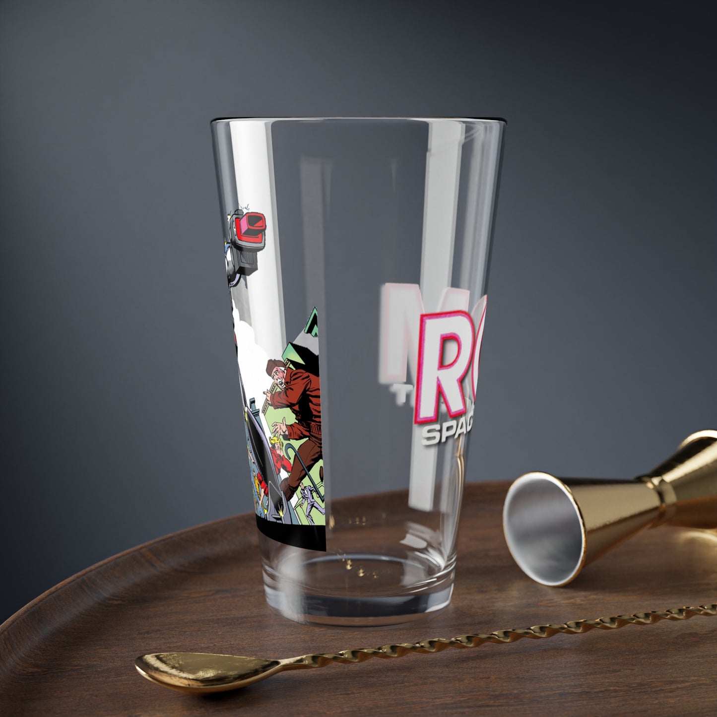 ROM Spaceknight Pint Glass, 16oz - Marvel Comics Art - Dire Wraiths - Popular 1980s Comic Series