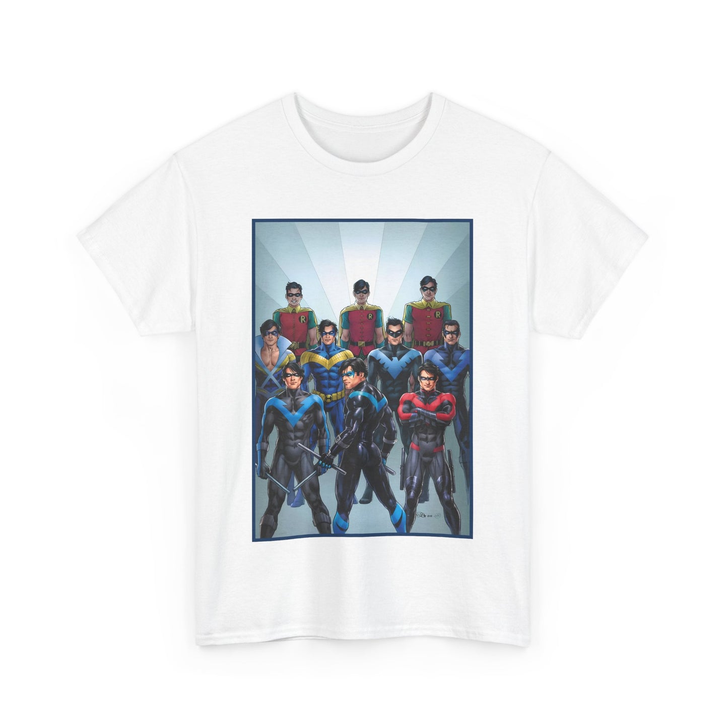 Nightwing Through the Ages T-Shirt - Nicola Scott Art - Dick Grayson, Robin the Boy Wonder - Batman Sidekick - New Teen Titans Leader - DC Comics