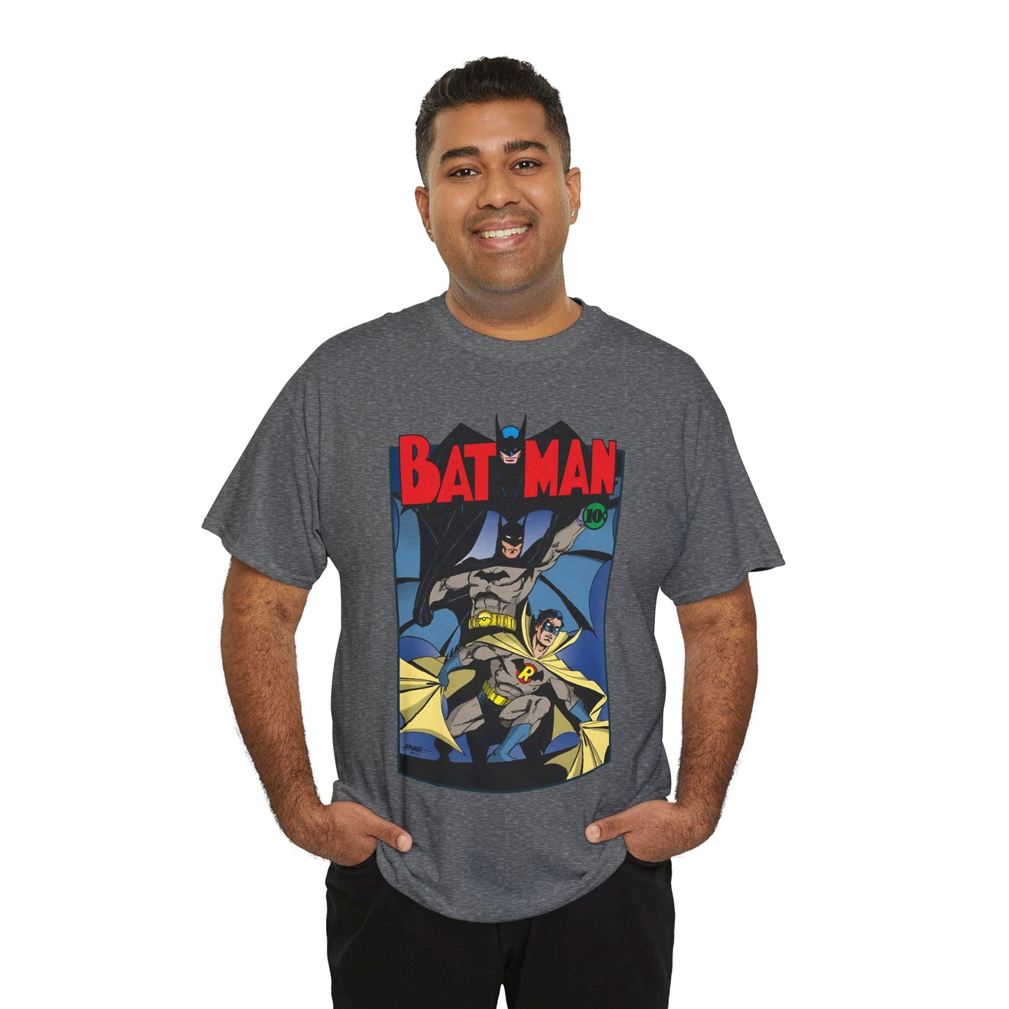 Batman & Robin T-Shirt - George Perez Art - Earth 2 - DC Comics - Golden Age JSA - Bruce Wayne & Dick Grayson