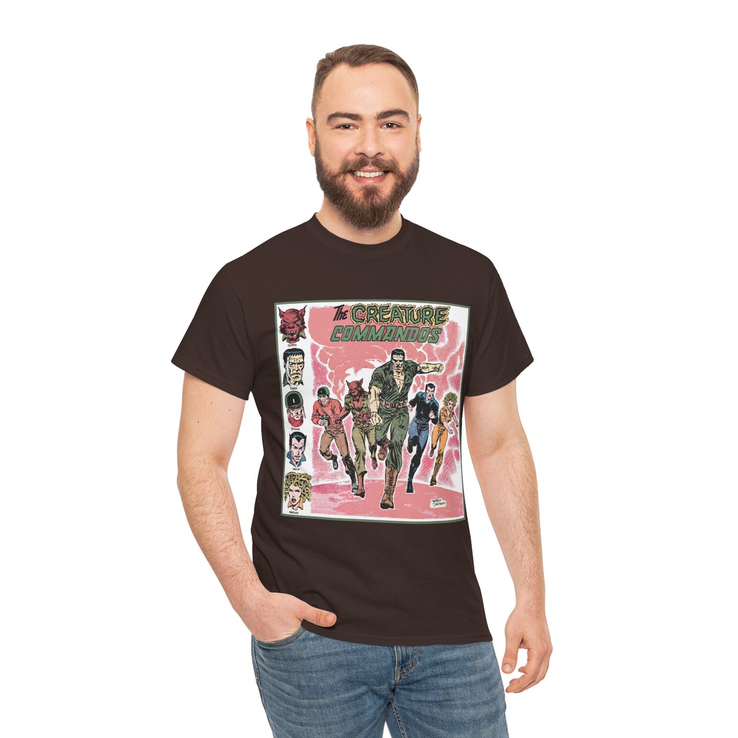 Creature Commandoes T-Shirt - Jerry Ordway Art - Medusa, Velcro, Shrieve - DC Comics Who's Who Art - Inspiration for James Gunn Series