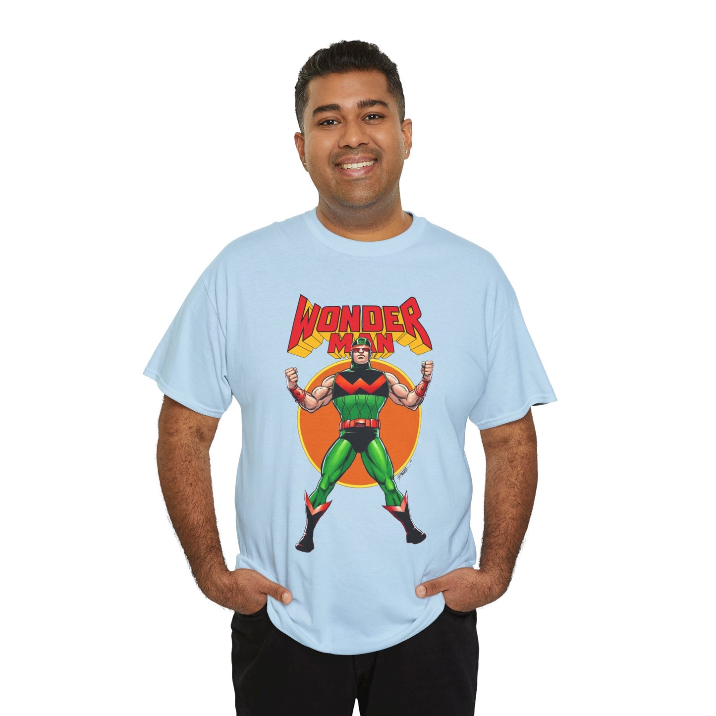 Wonder Man T-Shirt - Classic George Perez Art - Simon Williams, Avengers Member - Popular Marvel Comics Character