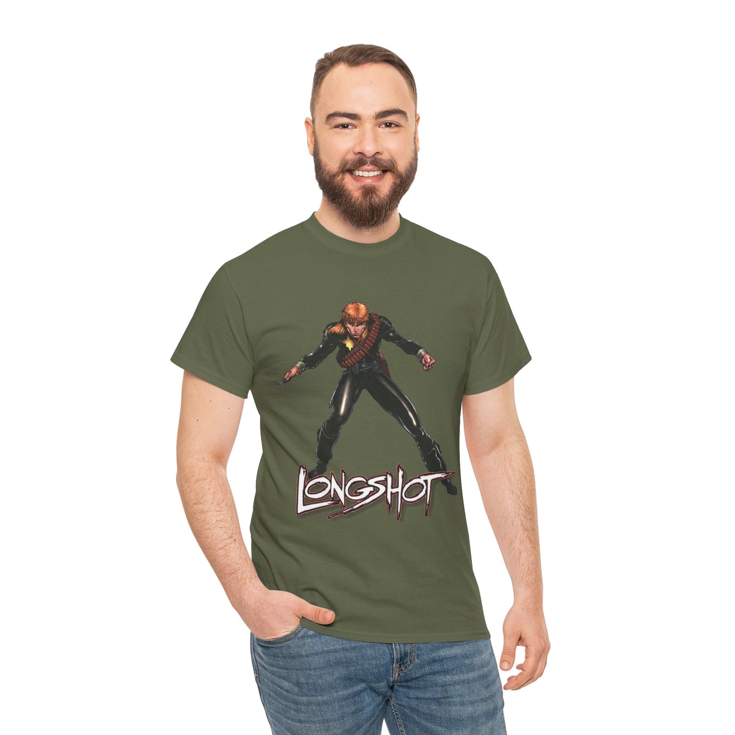 Longshot T-Shirt - Arthur Adams Art - Marvel Comics - Uncanny X-Men - Mojo Foe - Mutant Member - Popular 1980s Series - Mojoverse